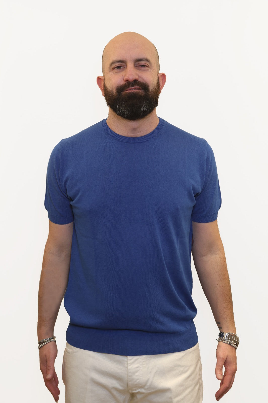 RETOIS T-SHIRT IN CRĖPE DI COTONE AVION