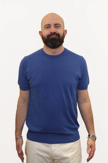 RETOIS T-SHIRT IN CRĖPE DI COTONE AVION