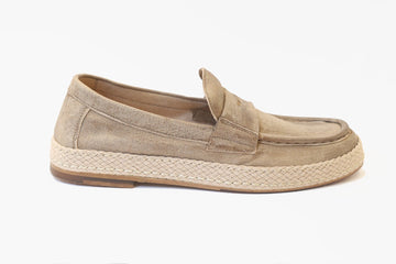 JP DAVID MOCASSINO PRESTON IN CAMOSCIO VEGETALE BEIGE