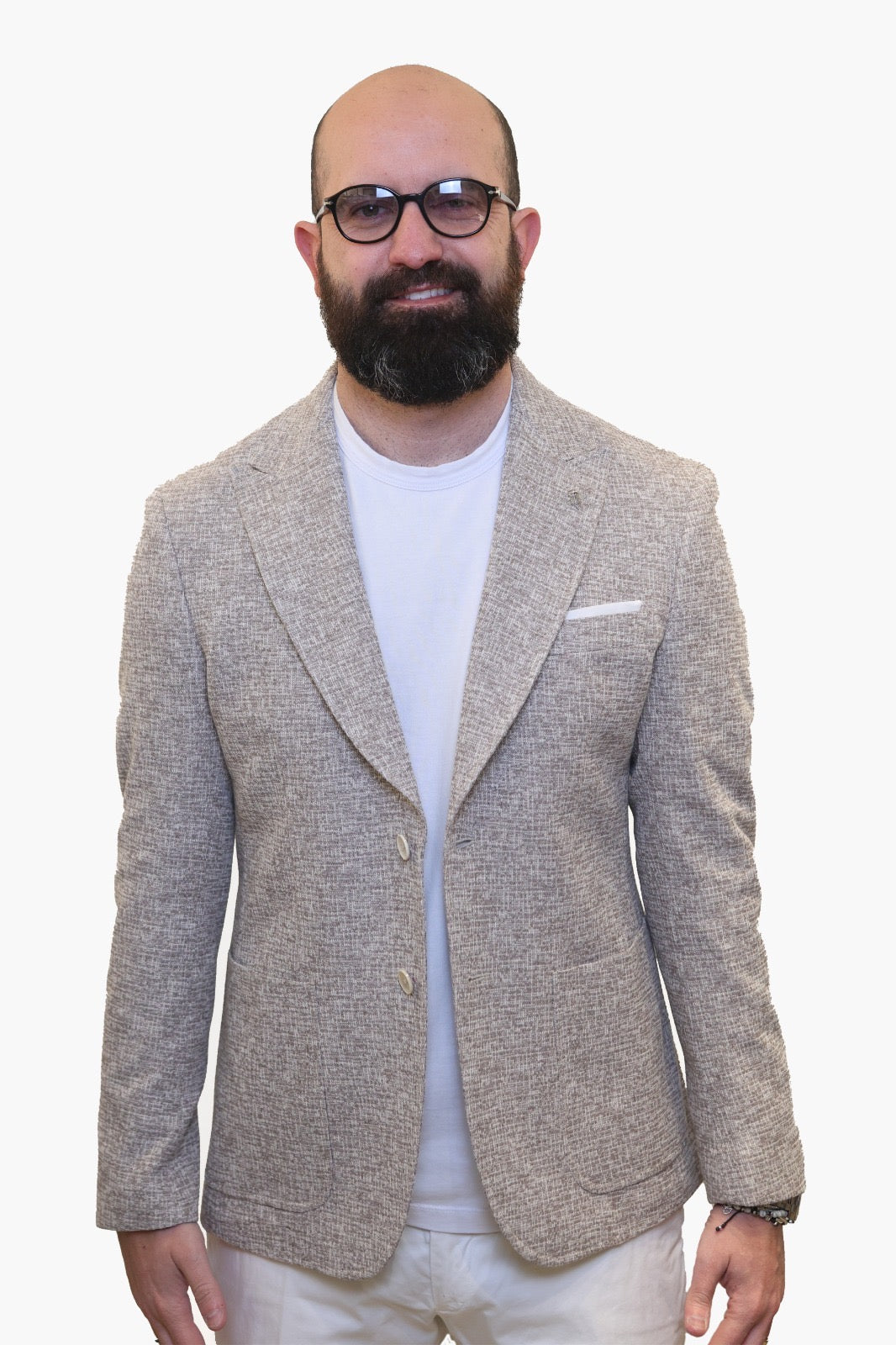 BERRY & BRIAN GIACCA FANTASIA IN COTONE BEIGE