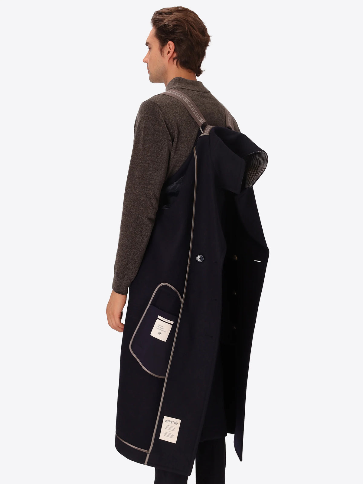 DISTRETTO 12 CAPPOTTO D.B. OVER COAT MIRO' BLU