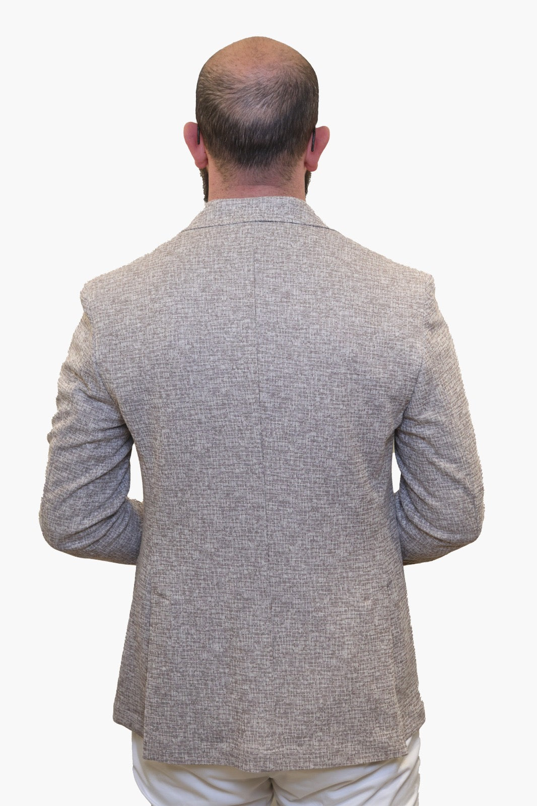 BERRY & BRIAN GIACCA FANTASIA IN COTONE BEIGE