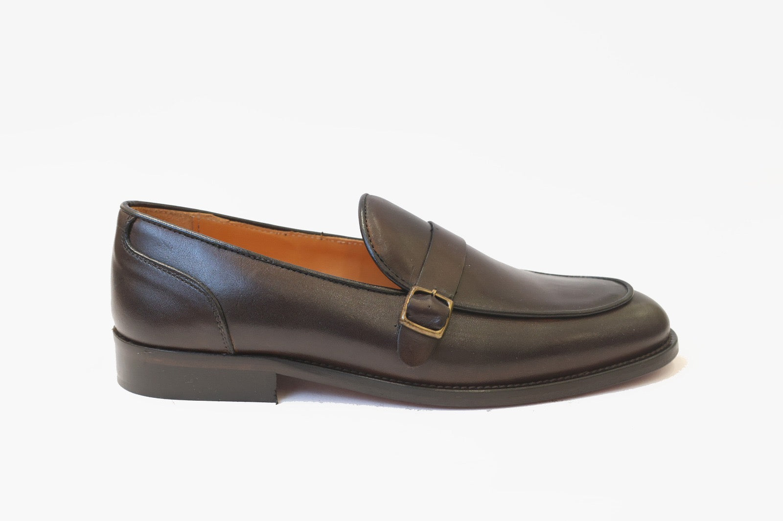 PRIMO EREDE SCARPE 1 FIBBIA IN PELLE TESTA DI MORO