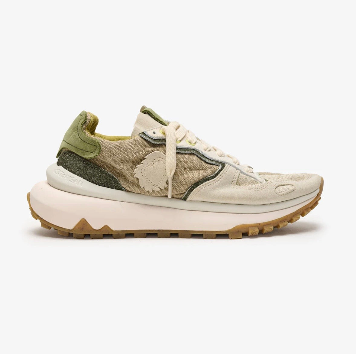 SATORISAN SNEAKERS CHACRONA METTA LINO WHITEWISP ALGUE