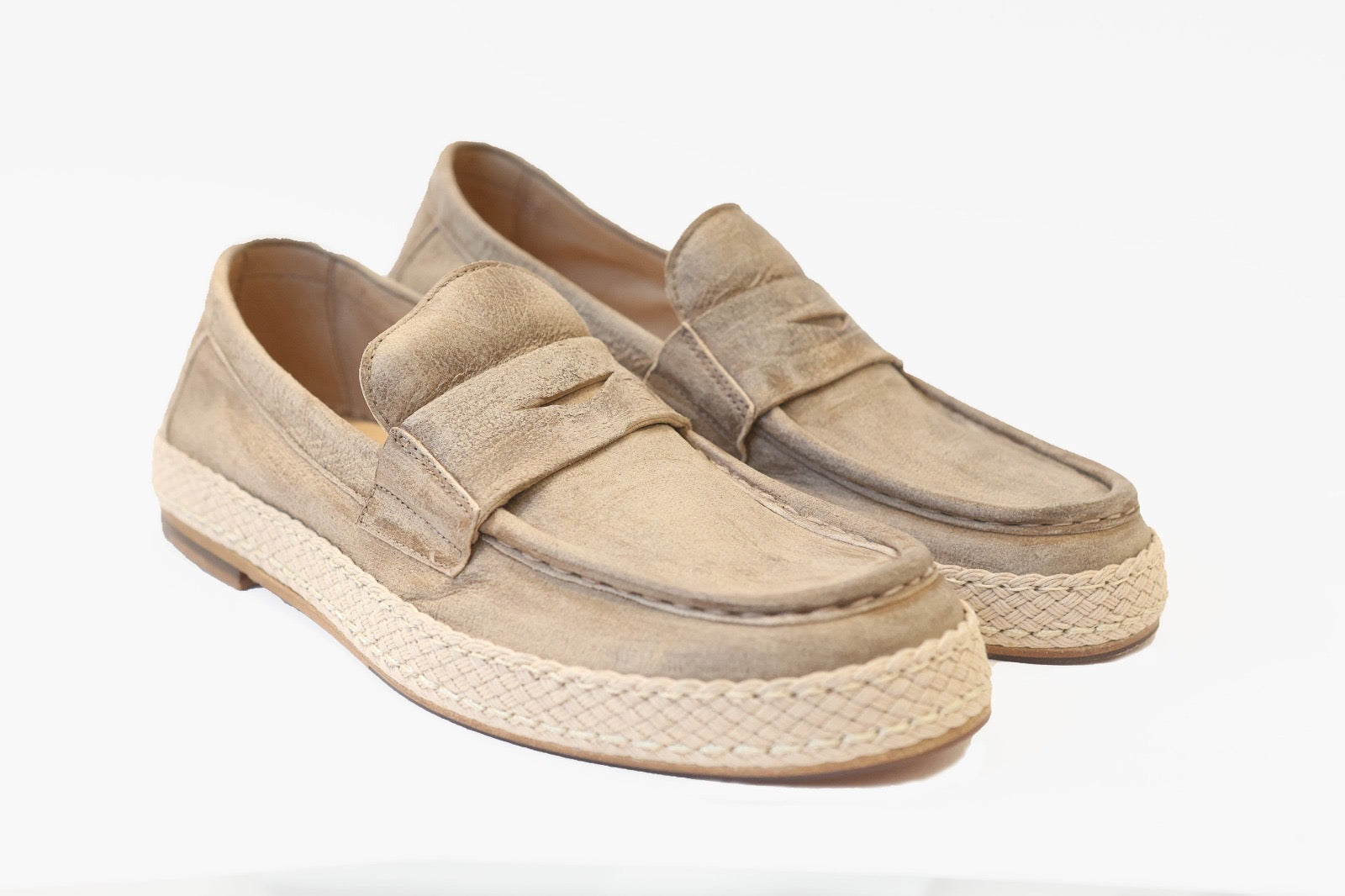JP DAVID MOCASSINO PRESTON IN CAMOSCIO VEGETALE BEIGE