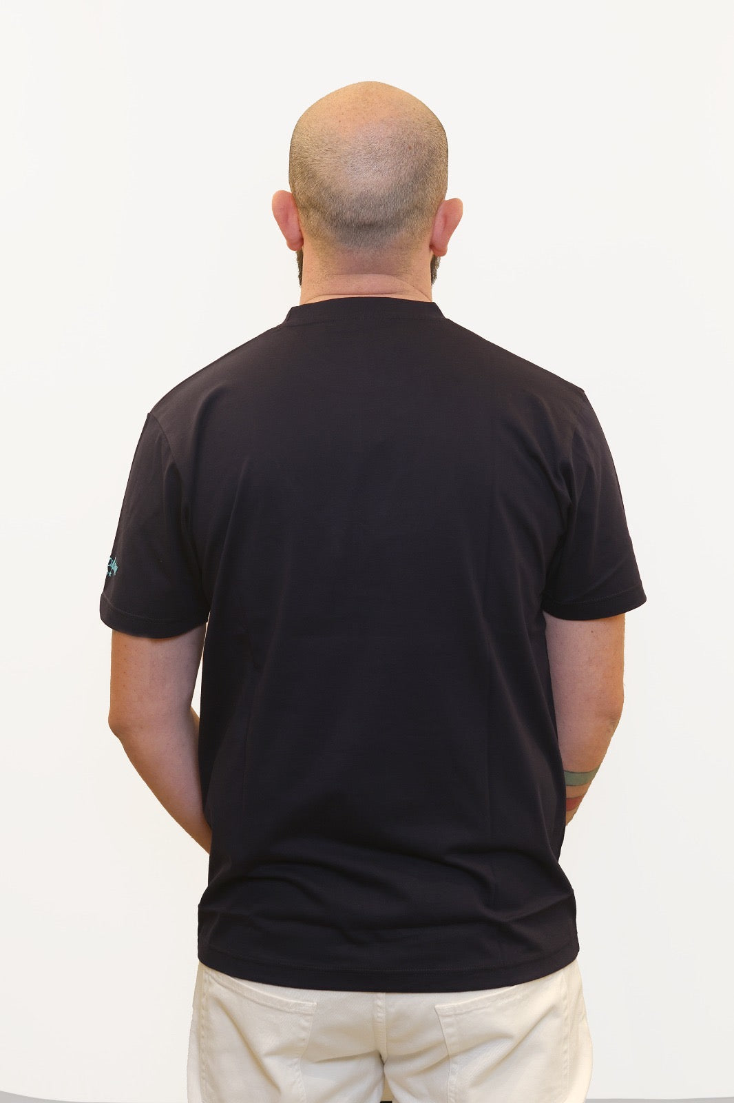 SUPERCULTURE T-SHIRT MO VO BUCO STO PALLONE BLU