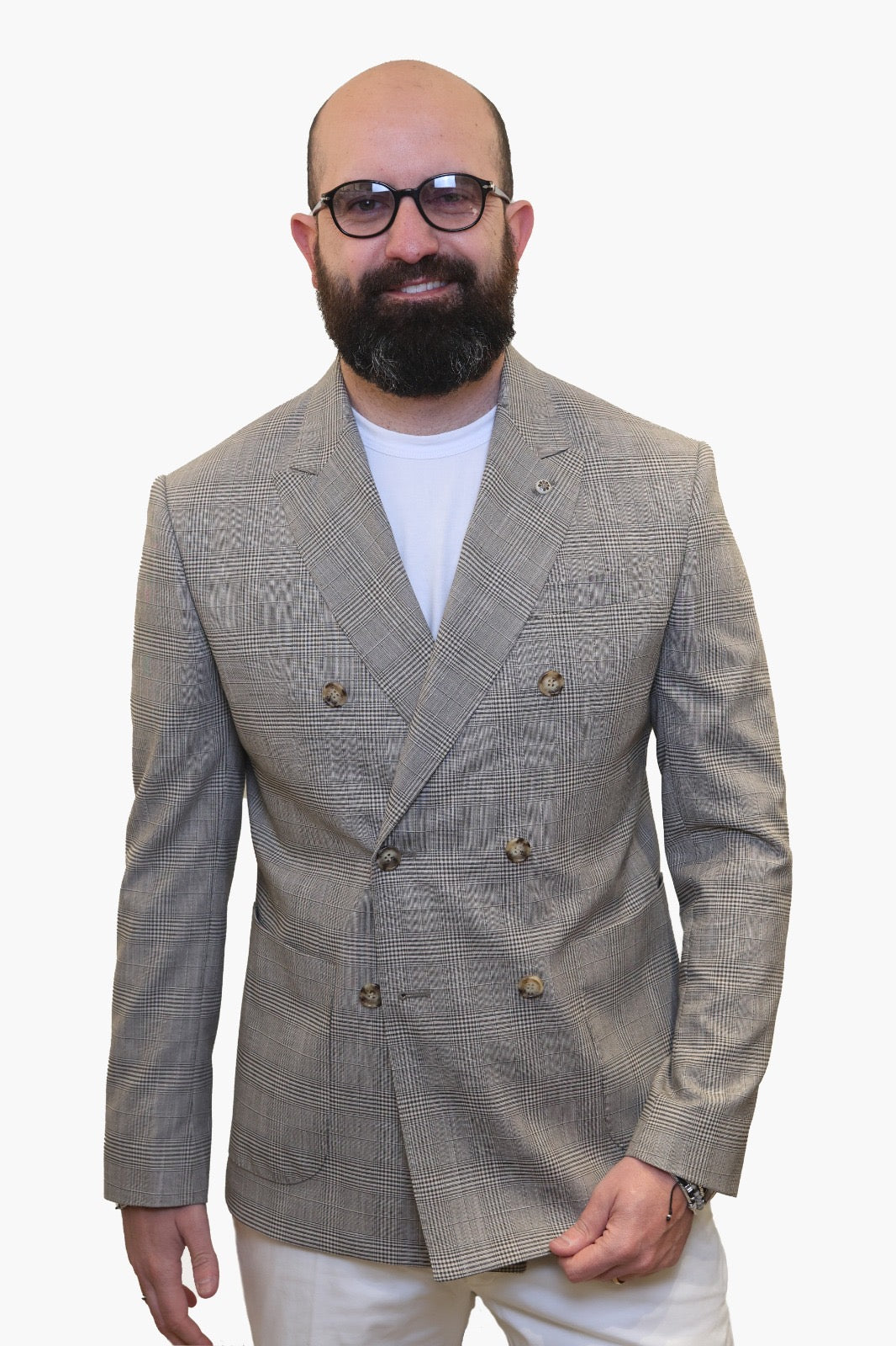 LUCA BERTELLI GIACCA DOPPIOPETTO GALLES BEIGE