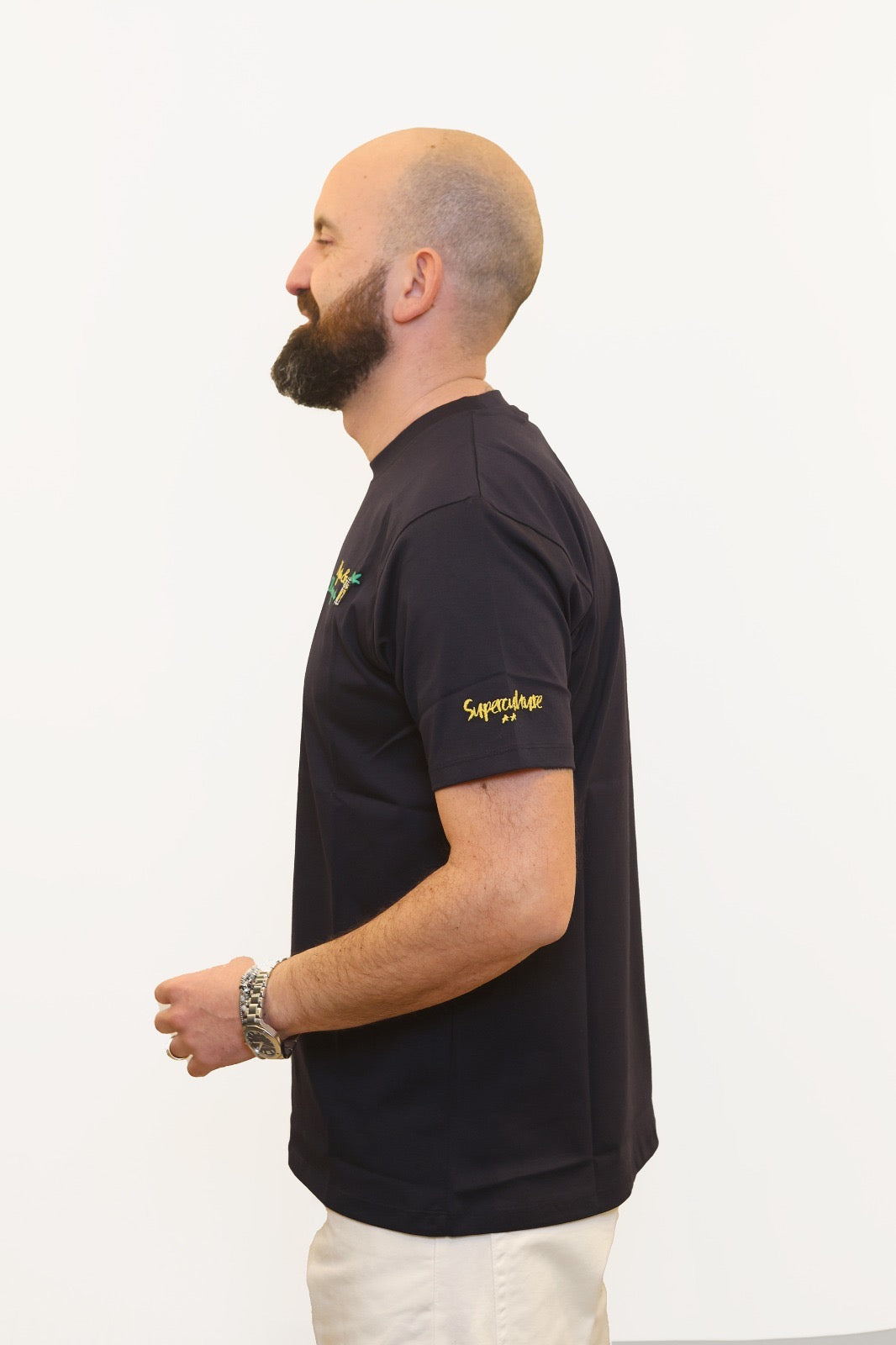 SUPERCULTURE T-SHIRT MOJITO & CHIRINGUITO BLU NAVY