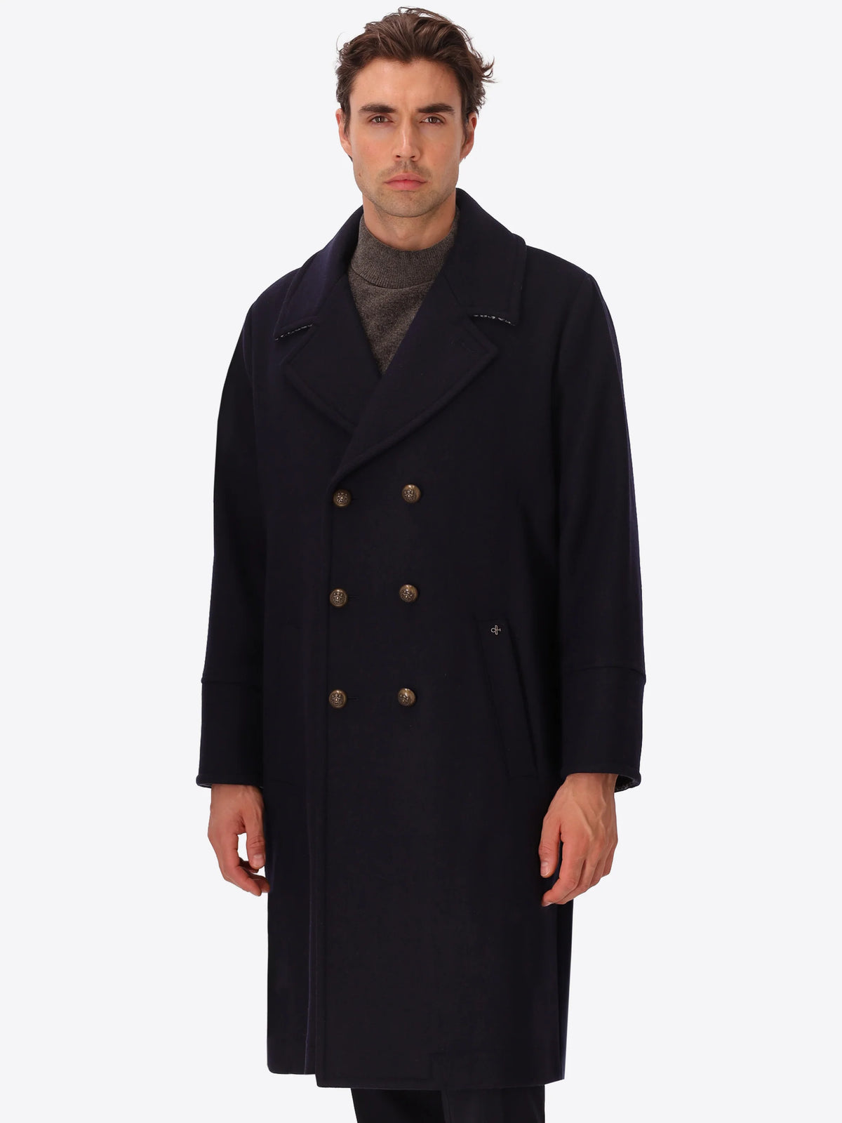 DISTRETTO 12 CAPPOTTO D.B. OVER COAT MIRO' BLU