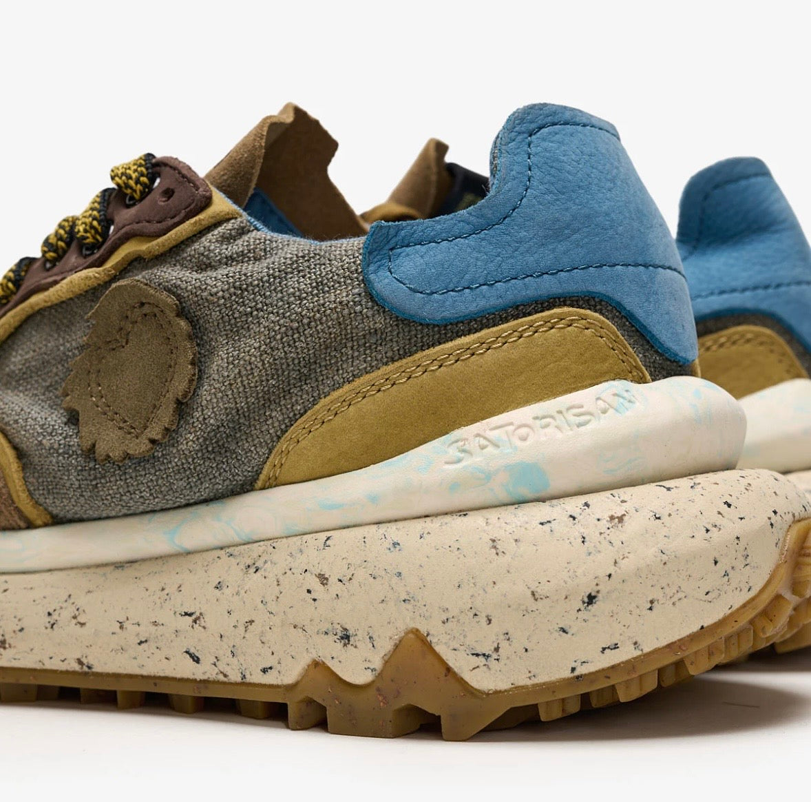 SATORISAN SNEAKERS CHACRONA METTA LINO WHITEWISP FUMO