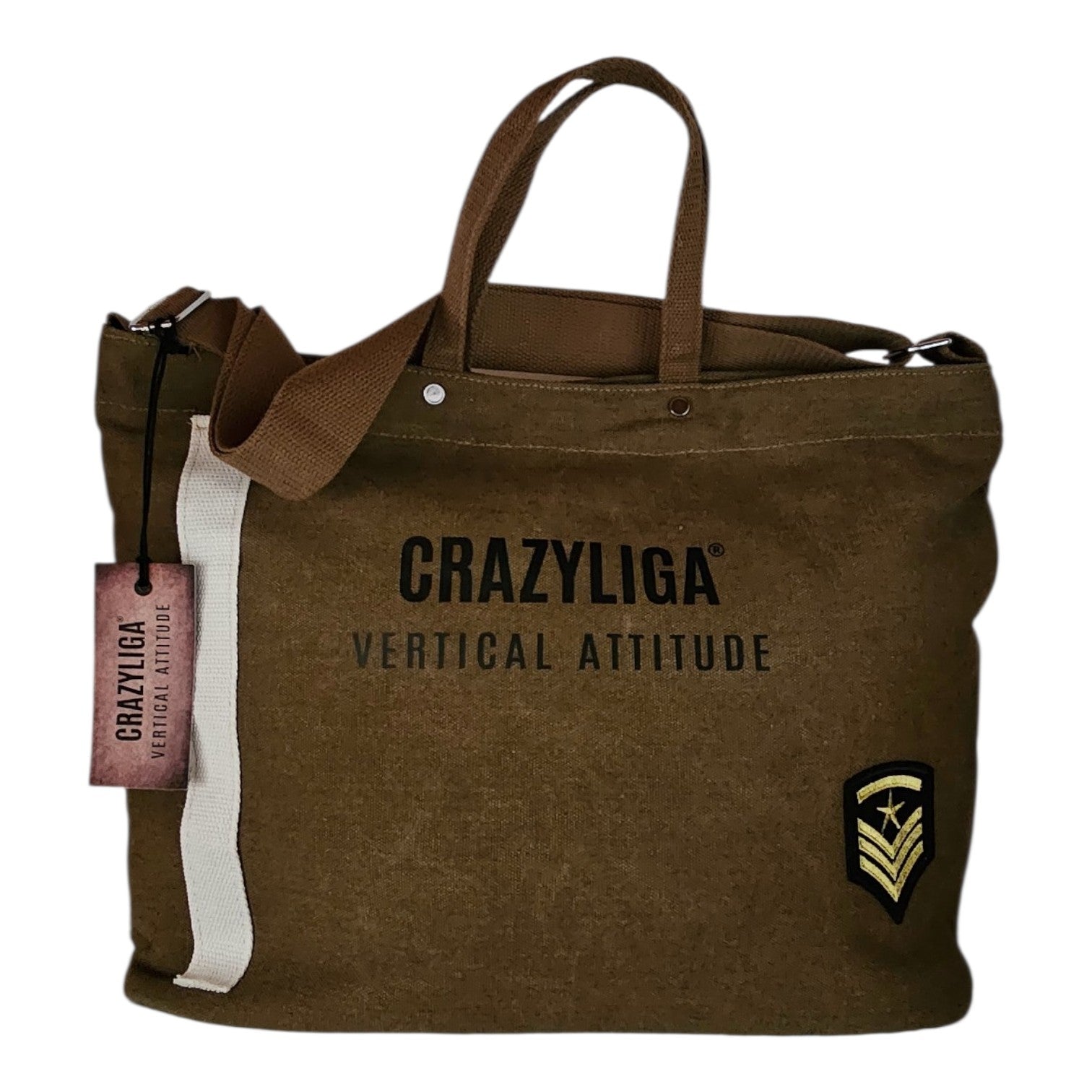 CRAZYLIGA® BAG MINIMAL LUXURY-CUSTOM VERTICAL 7 TABACCO
