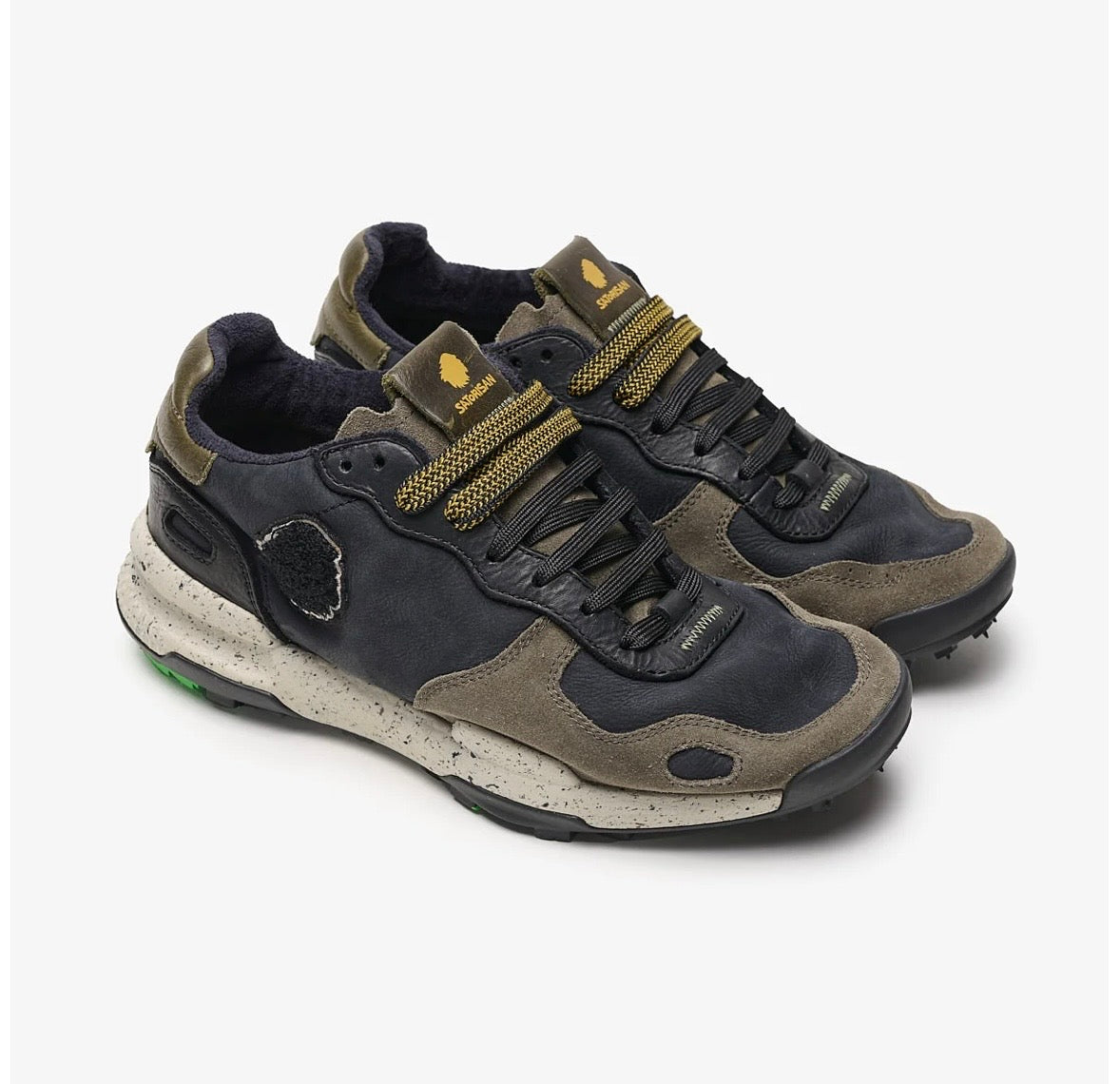 SATORISAN SNEAKERS CHACRONA PREMIUM BLACK KHAKI