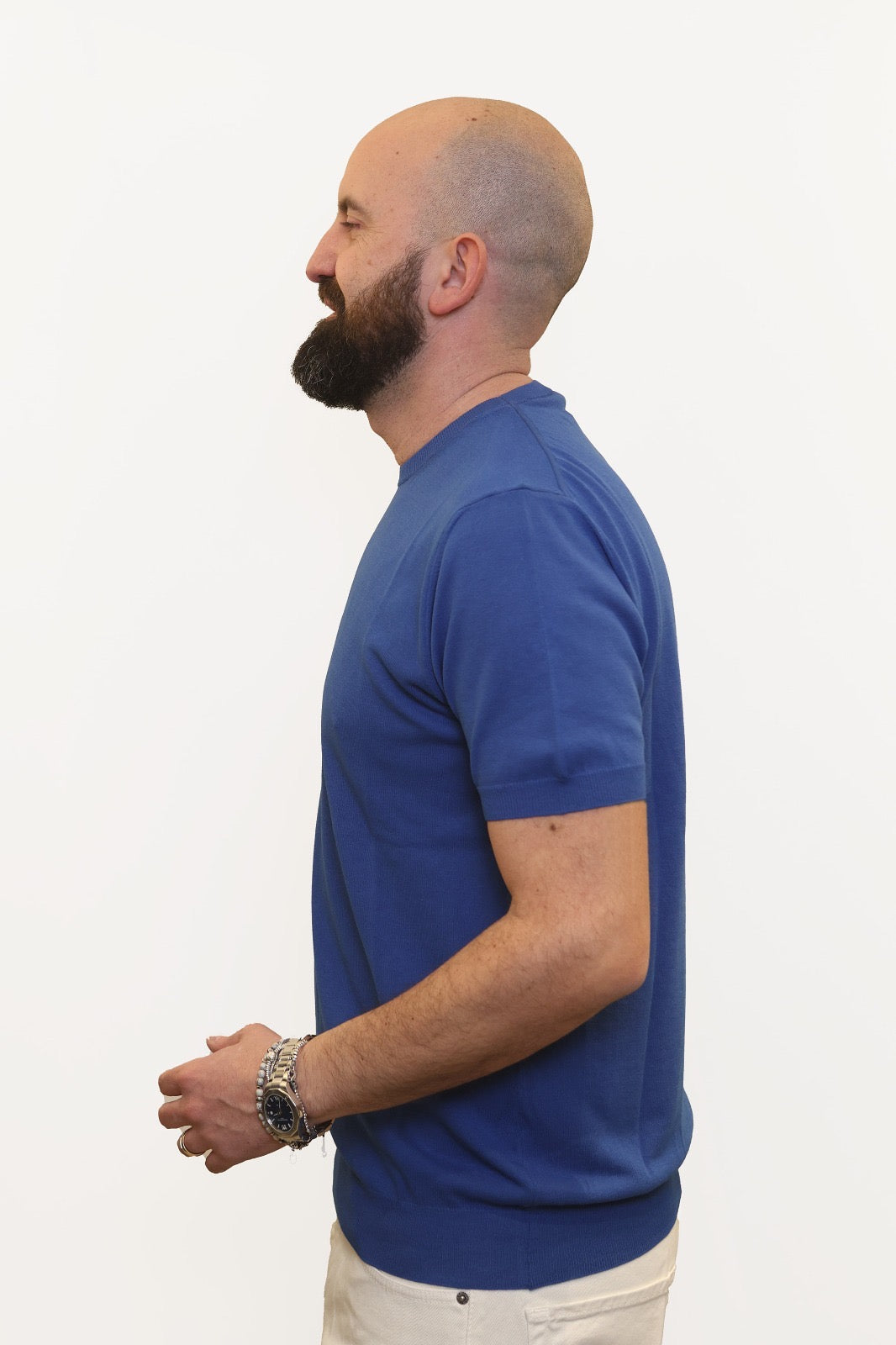 RETOIS T-SHIRT IN CRĖPE DI COTONE AVION
