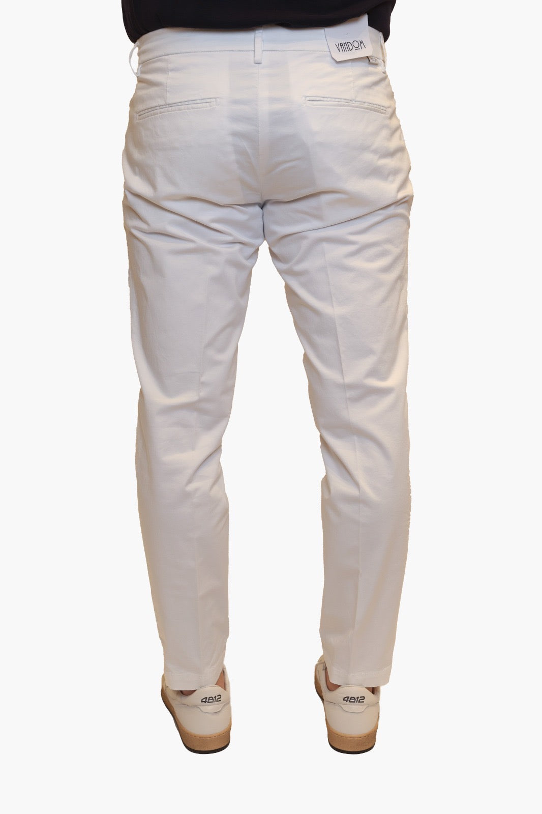VANDOM PANTALONE STEFANO T1 IN COTONE BIANCO
