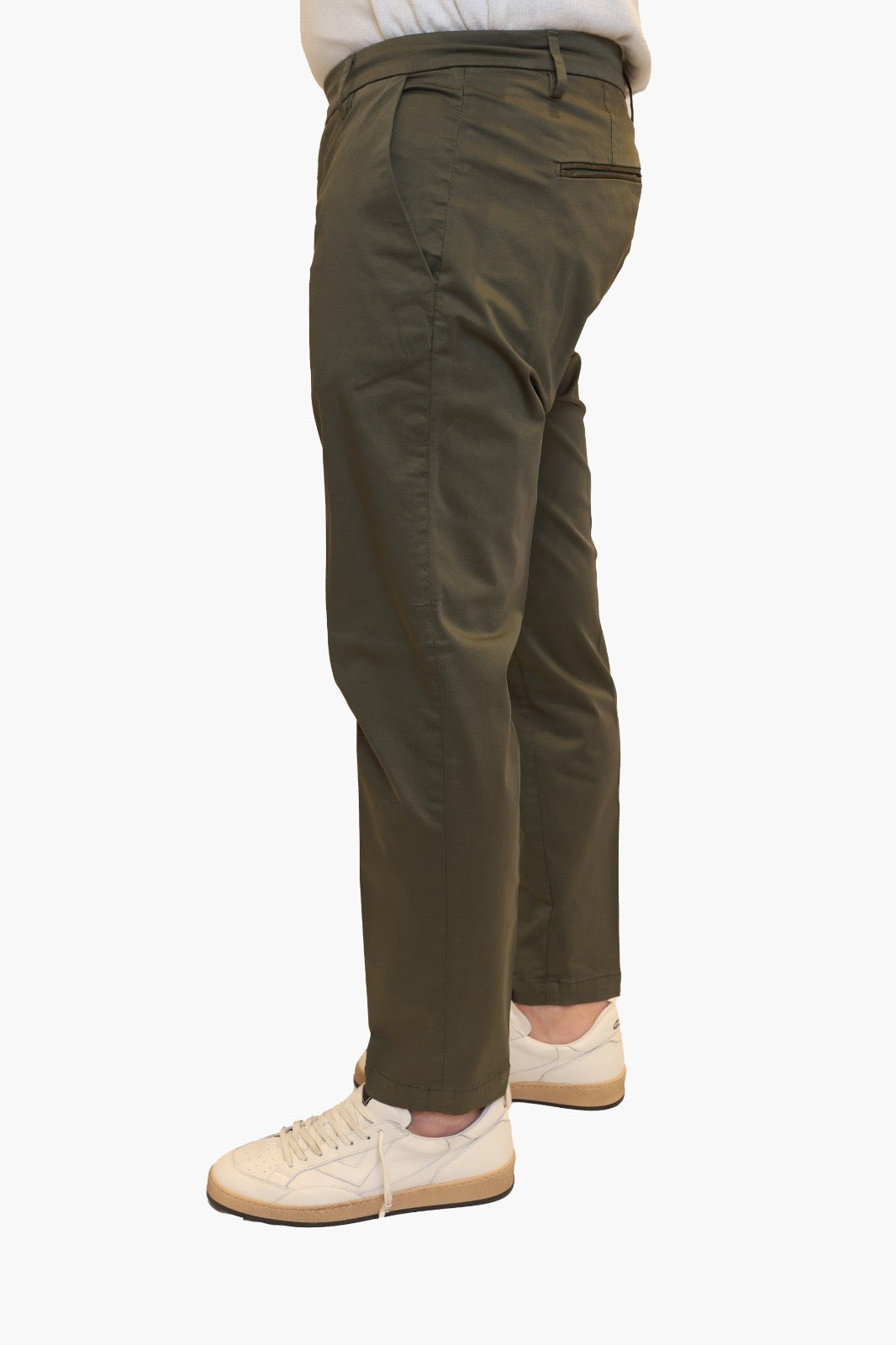VANDOM PANTALONE STEFANO T1 IN COTONE VERDE MILITARE