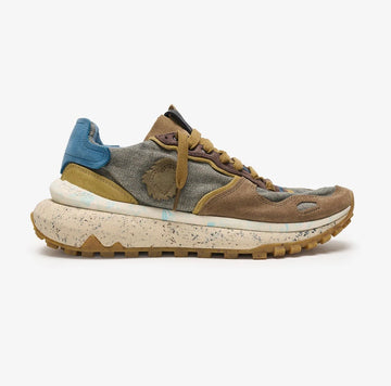 SATORISAN SNEAKERS CHACRONA METTA LINO WHITEWISP FUMO