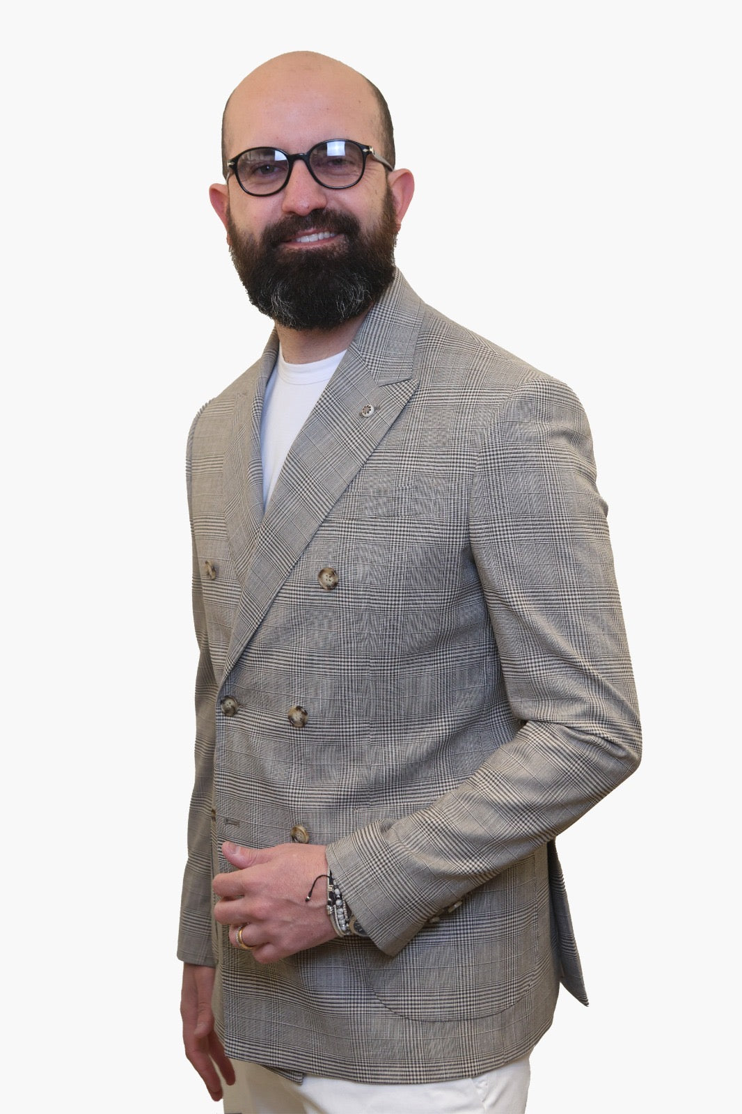 LUCA BERTELLI GIACCA DOPPIOPETTO GALLES BEIGE