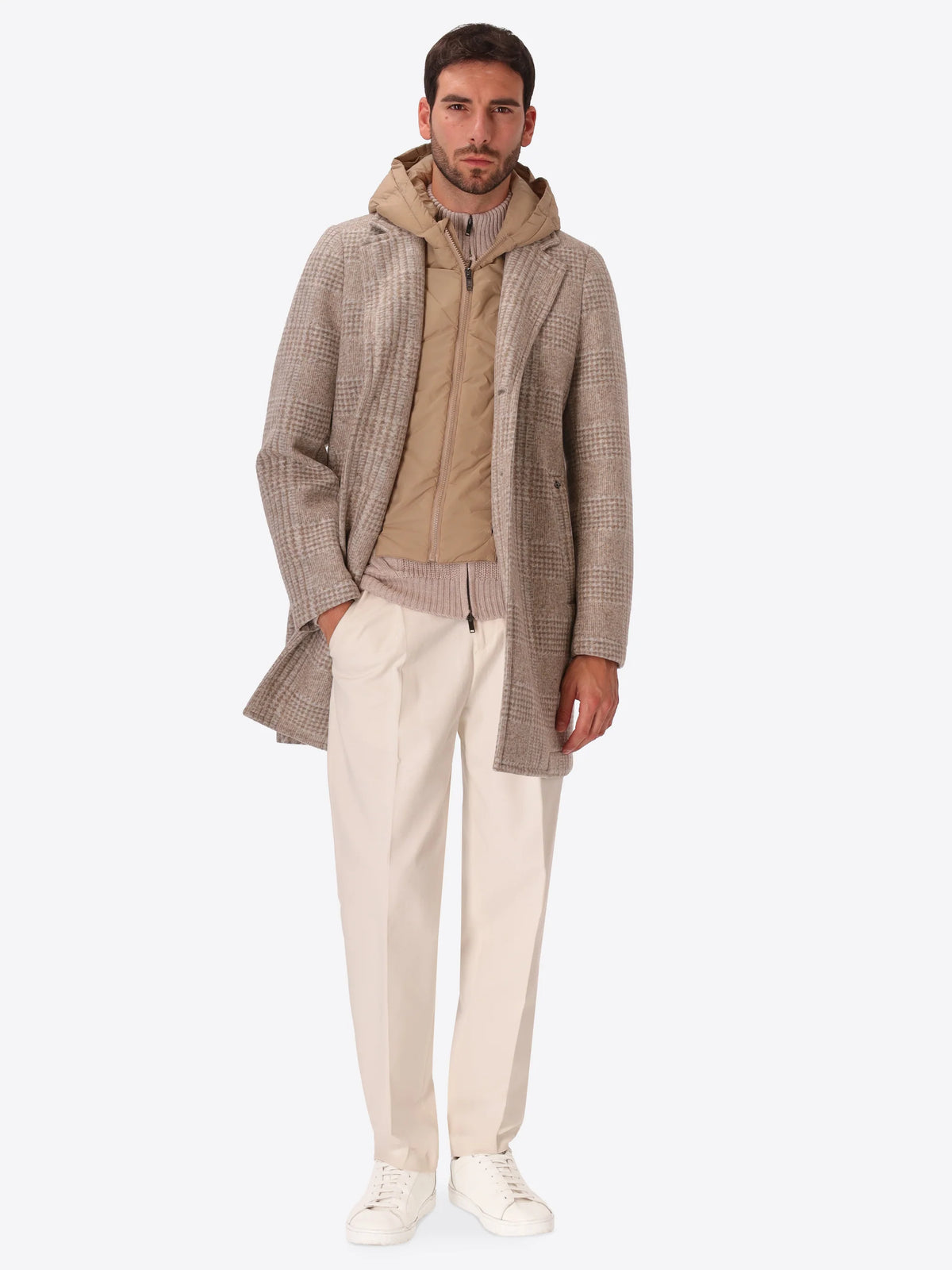 DISTRETTO 12 CAPPOTTO H.CHEST COAT BORGHESE BEIGE