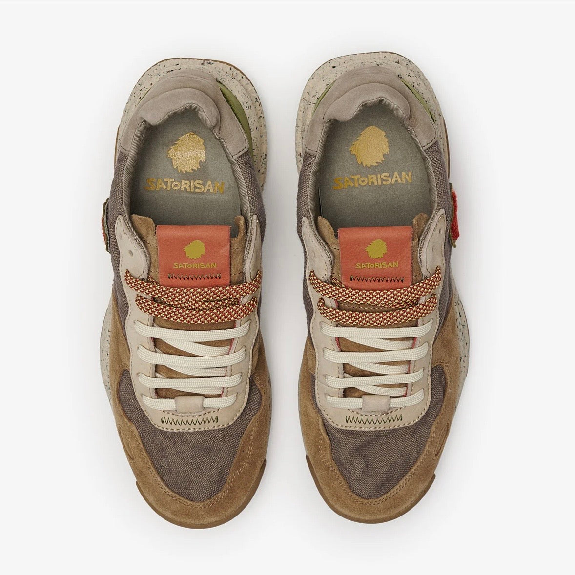 SATORISAN SNEAKERS CHACRONA LINEN FADED CHESTNUT