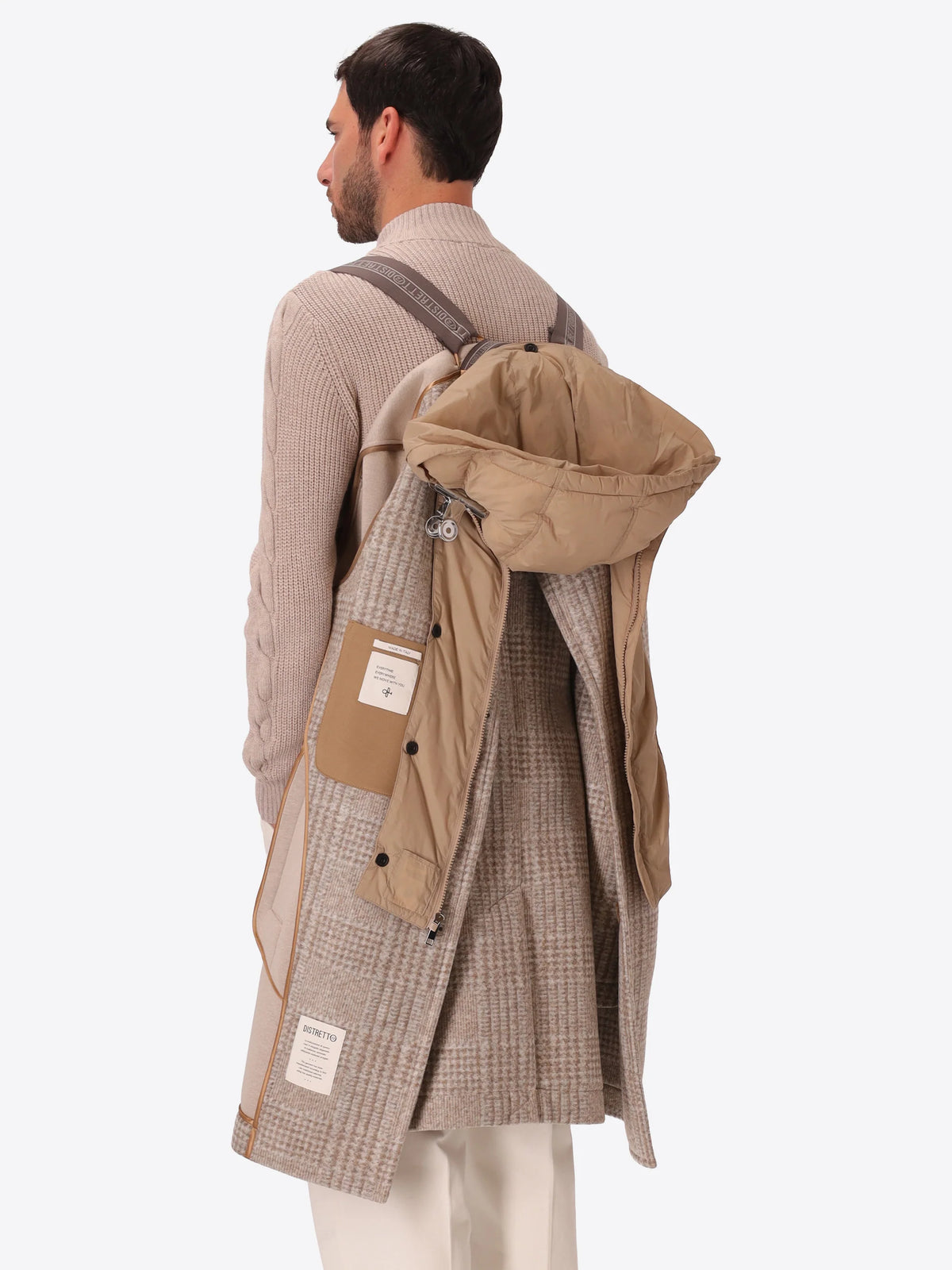 DISTRETTO 12 CAPPOTTO H.CHEST COAT BORGHESE BEIGE