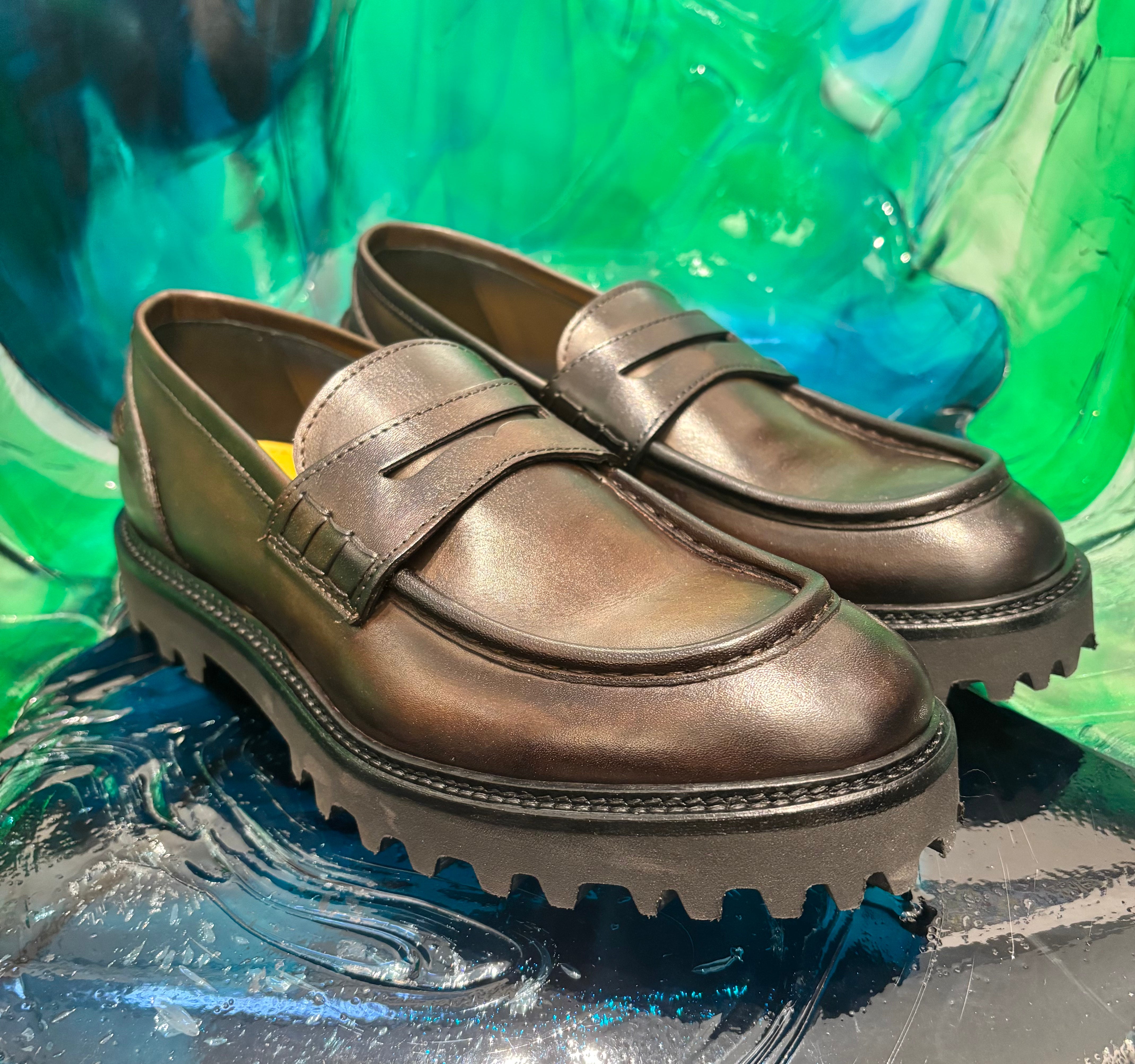 F.LLI RENNELLA MOCASSINI IN PELLE MORO