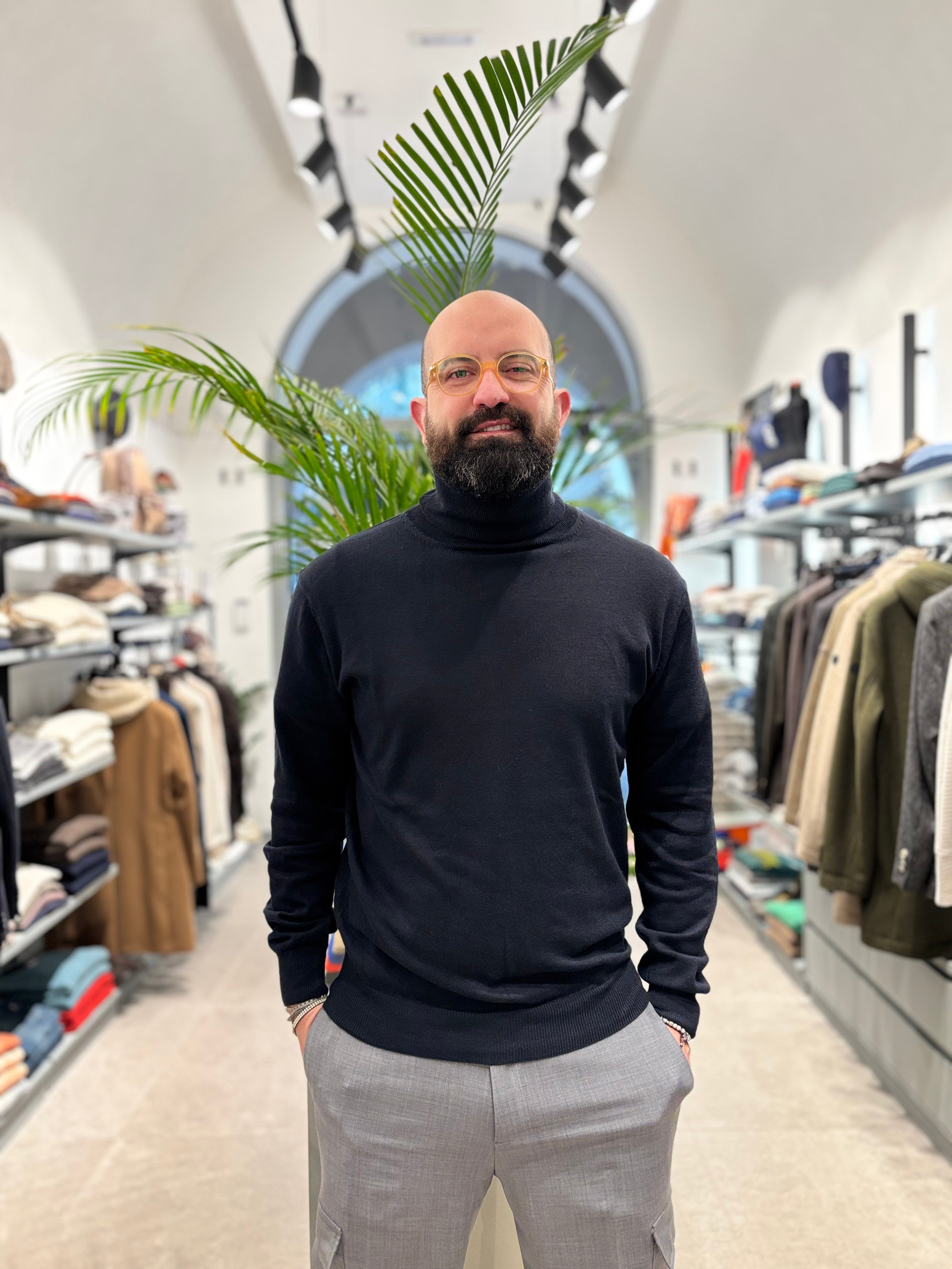 RETOIS DOLCEVITA COTONE E LANA BLU NOTTE