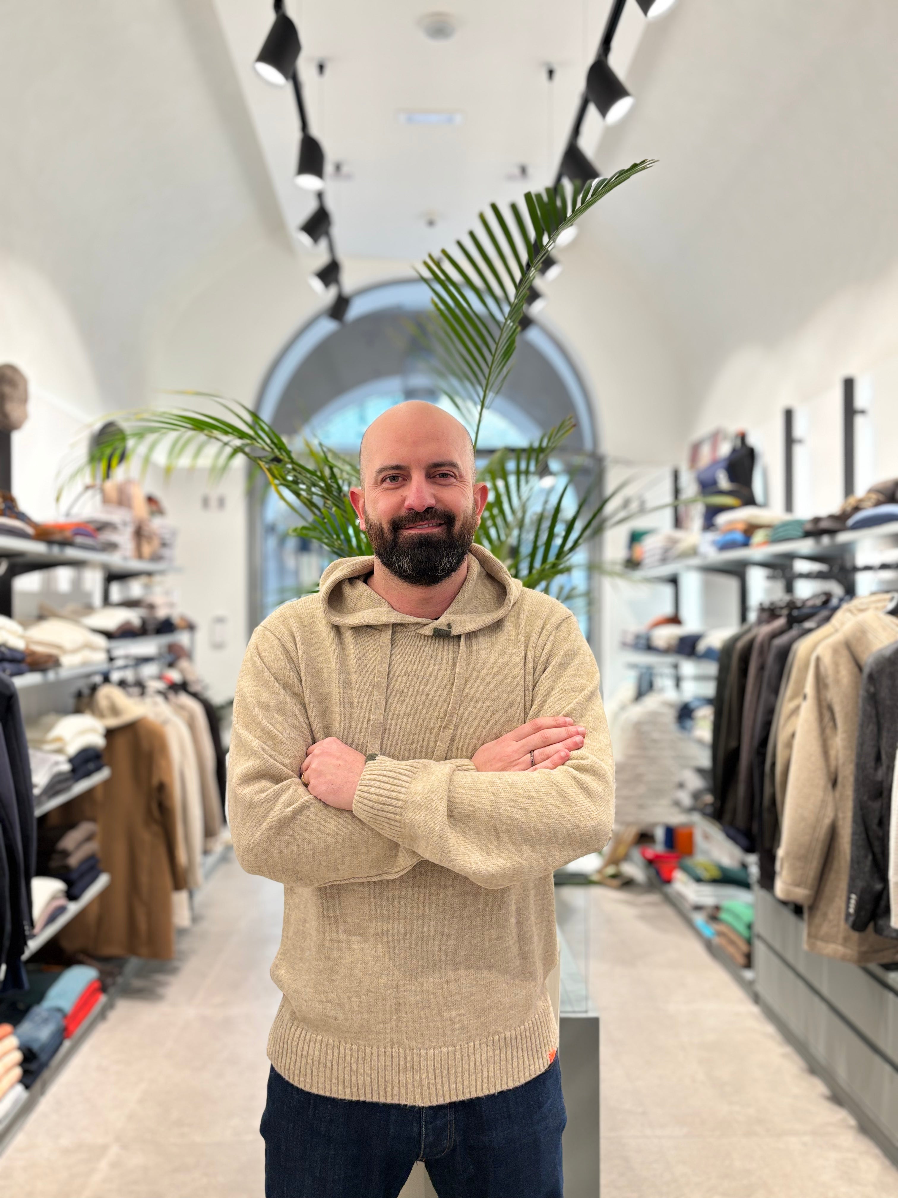 RPL FELPA IN LANA BEIGE