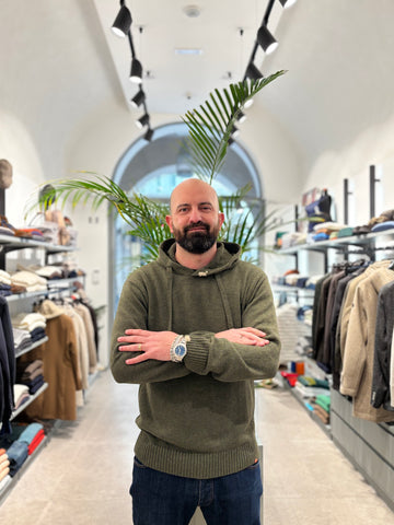 RPL FELPA IN LANA VERDE MILITARE