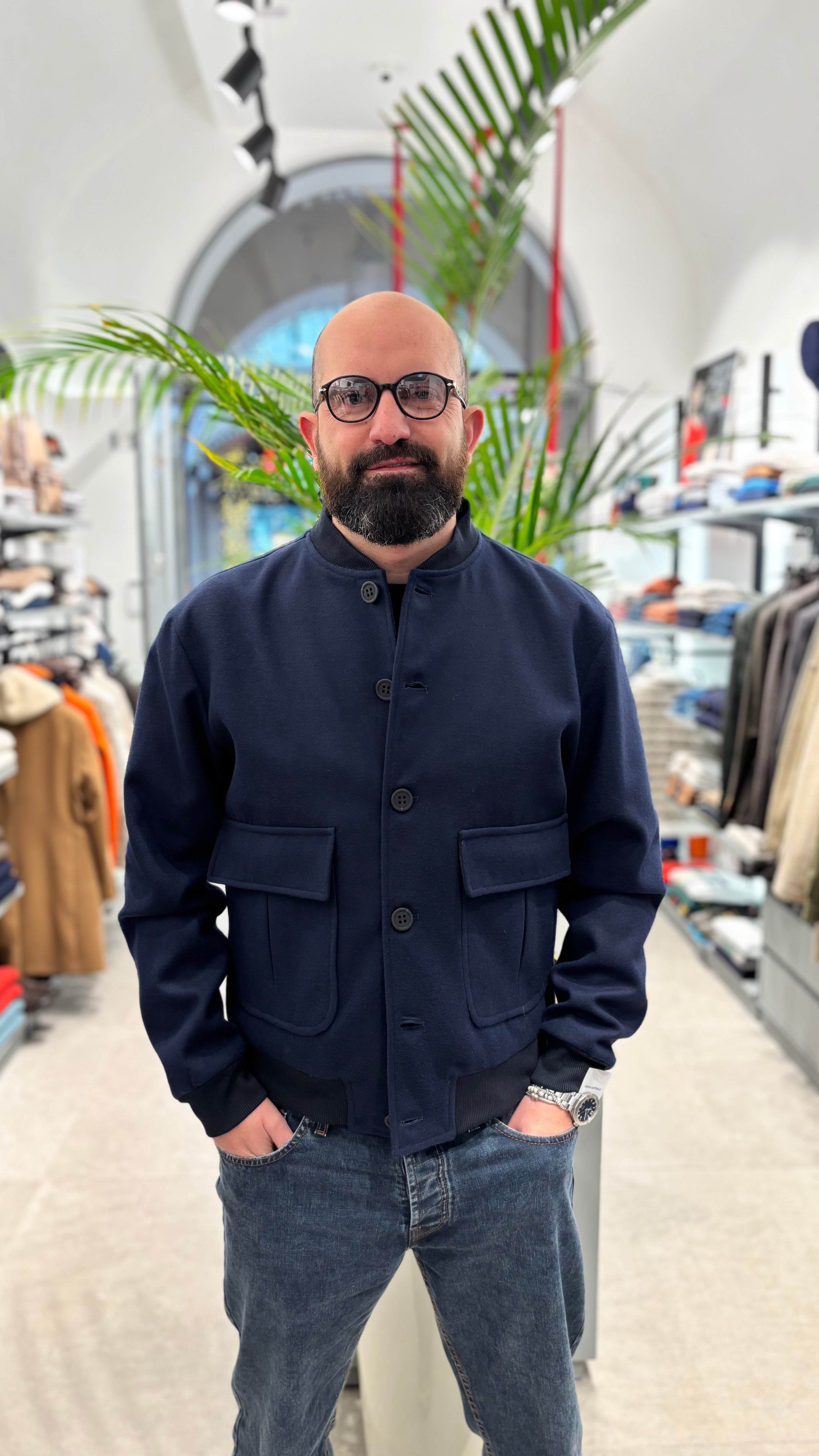 OFFICINA SARTORIALE BOMBER BLU