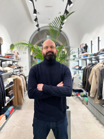 RETOIS DOLCEVITA IN LANA BLU