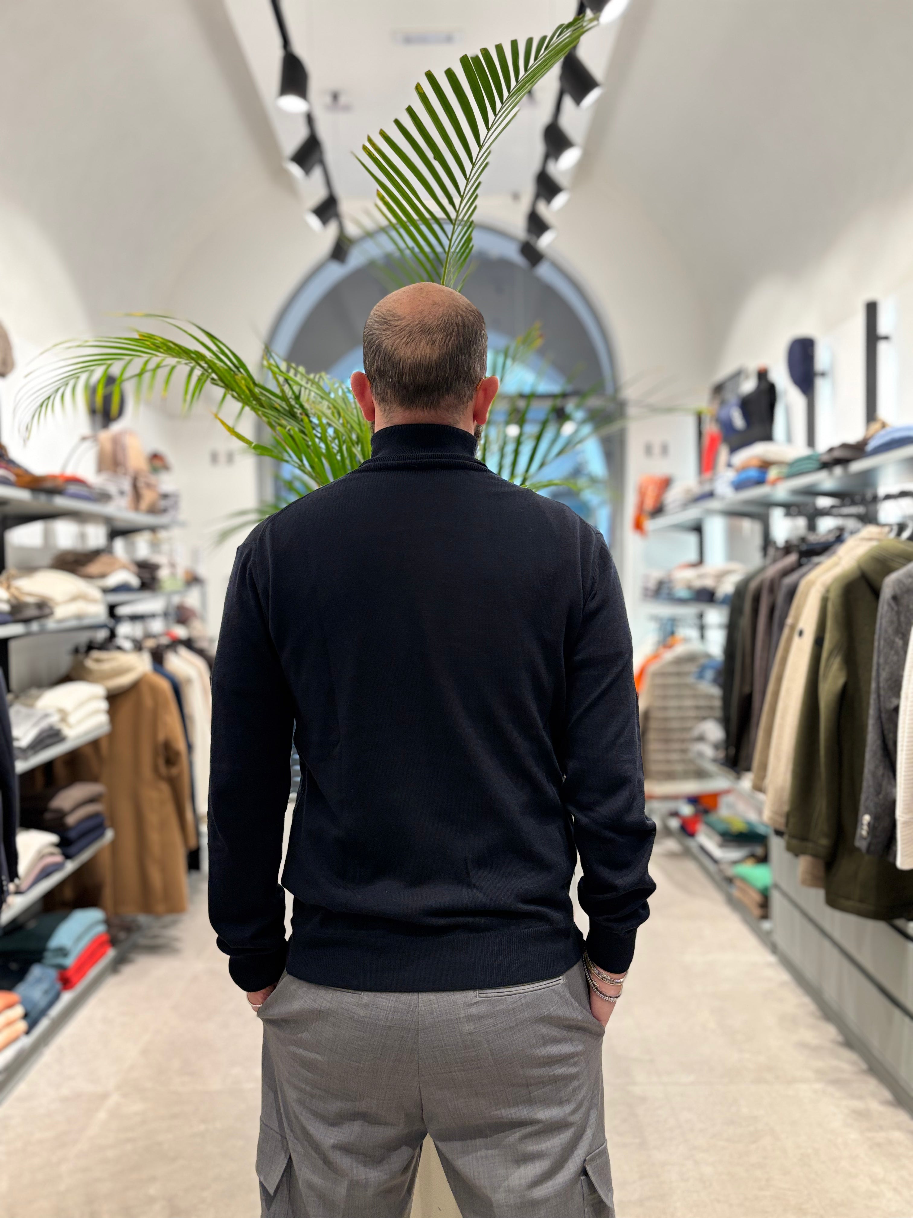 RETOIS DOLCEVITA COTONE E LANA BLU NOTTE