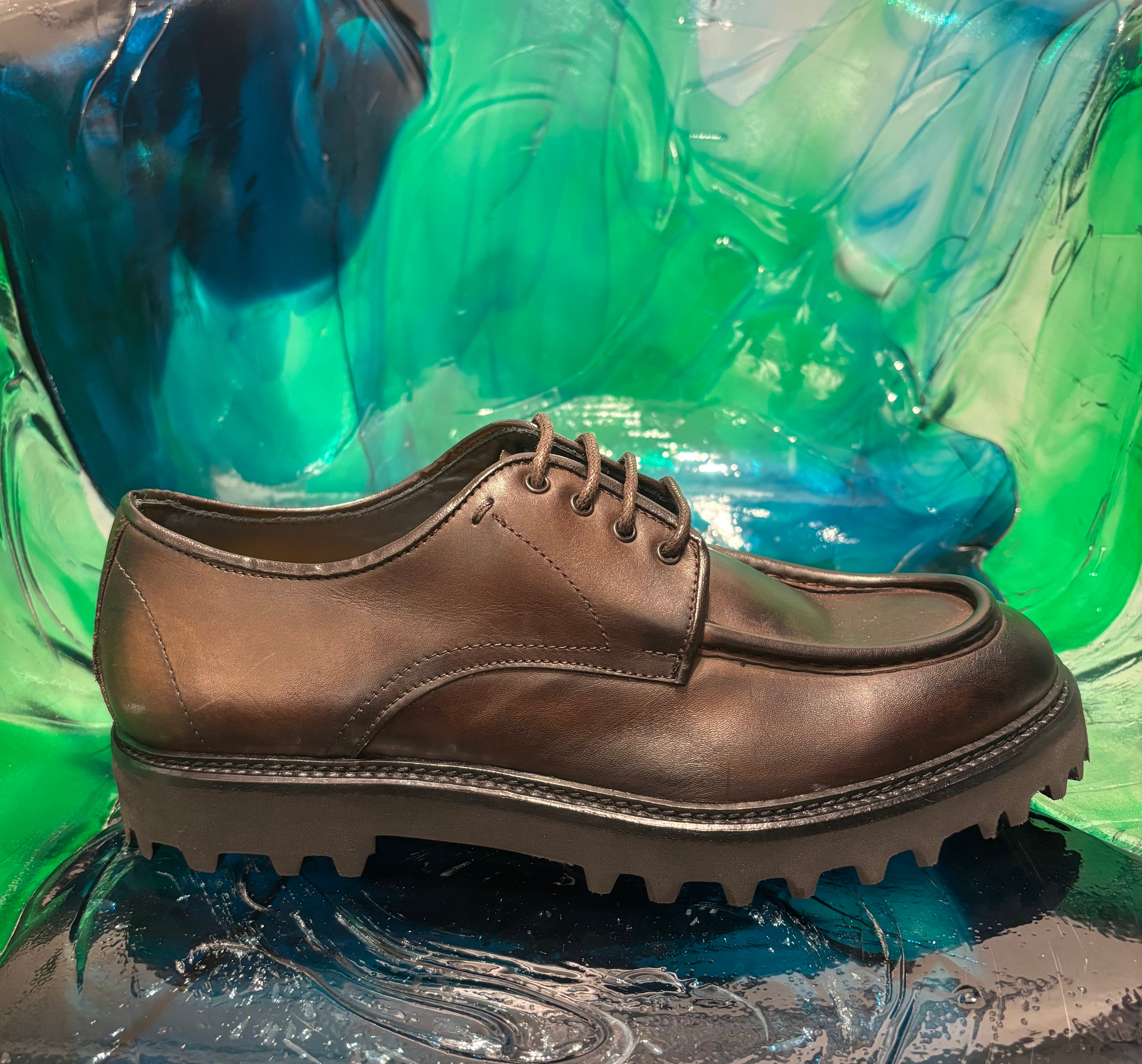 F.LLI RENNELLA STRINGATE IN PELLE INGEGNERE MORO