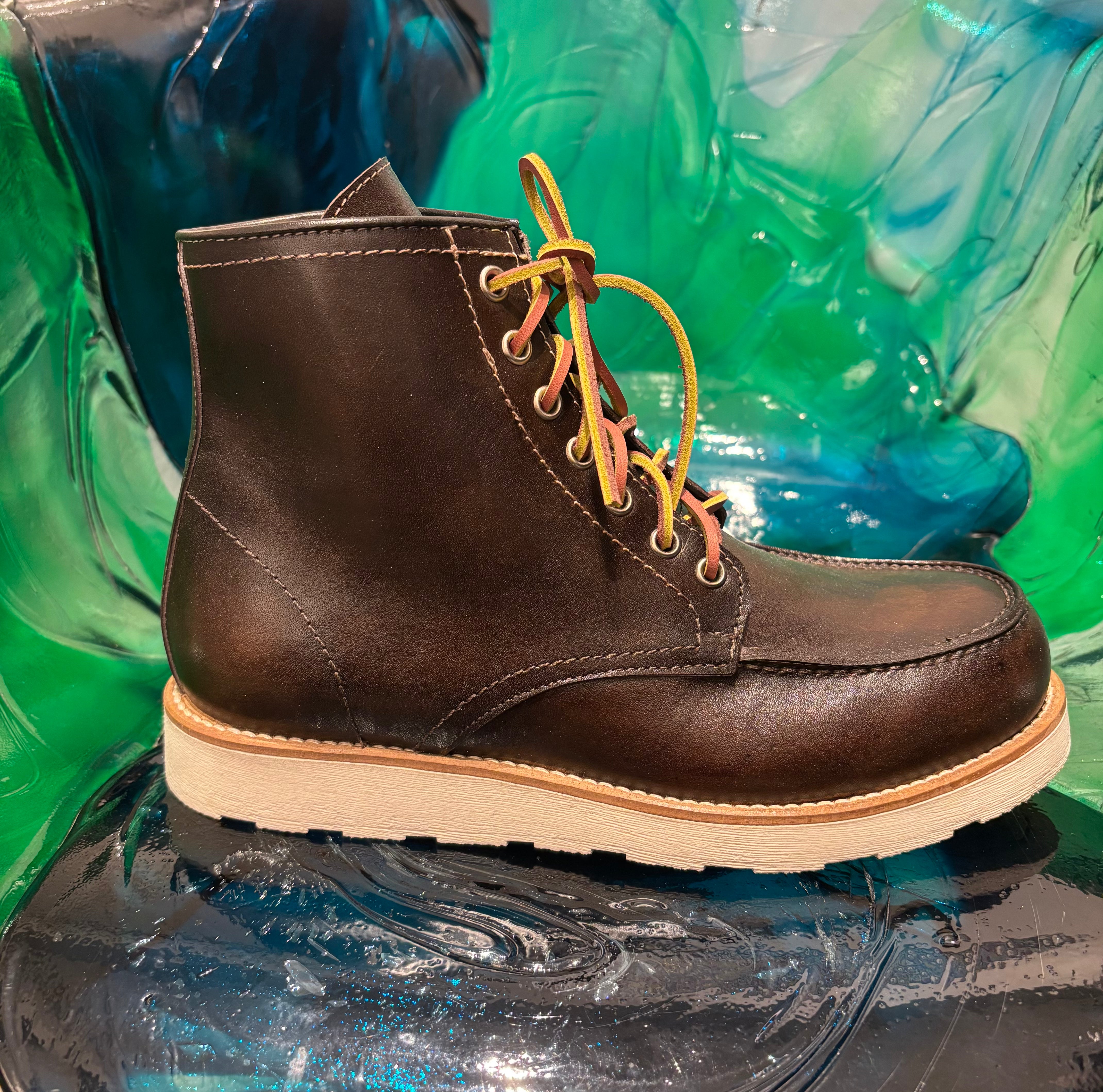 F.LLI RENNELLA STIVALETTI FONDO REDWING MORO