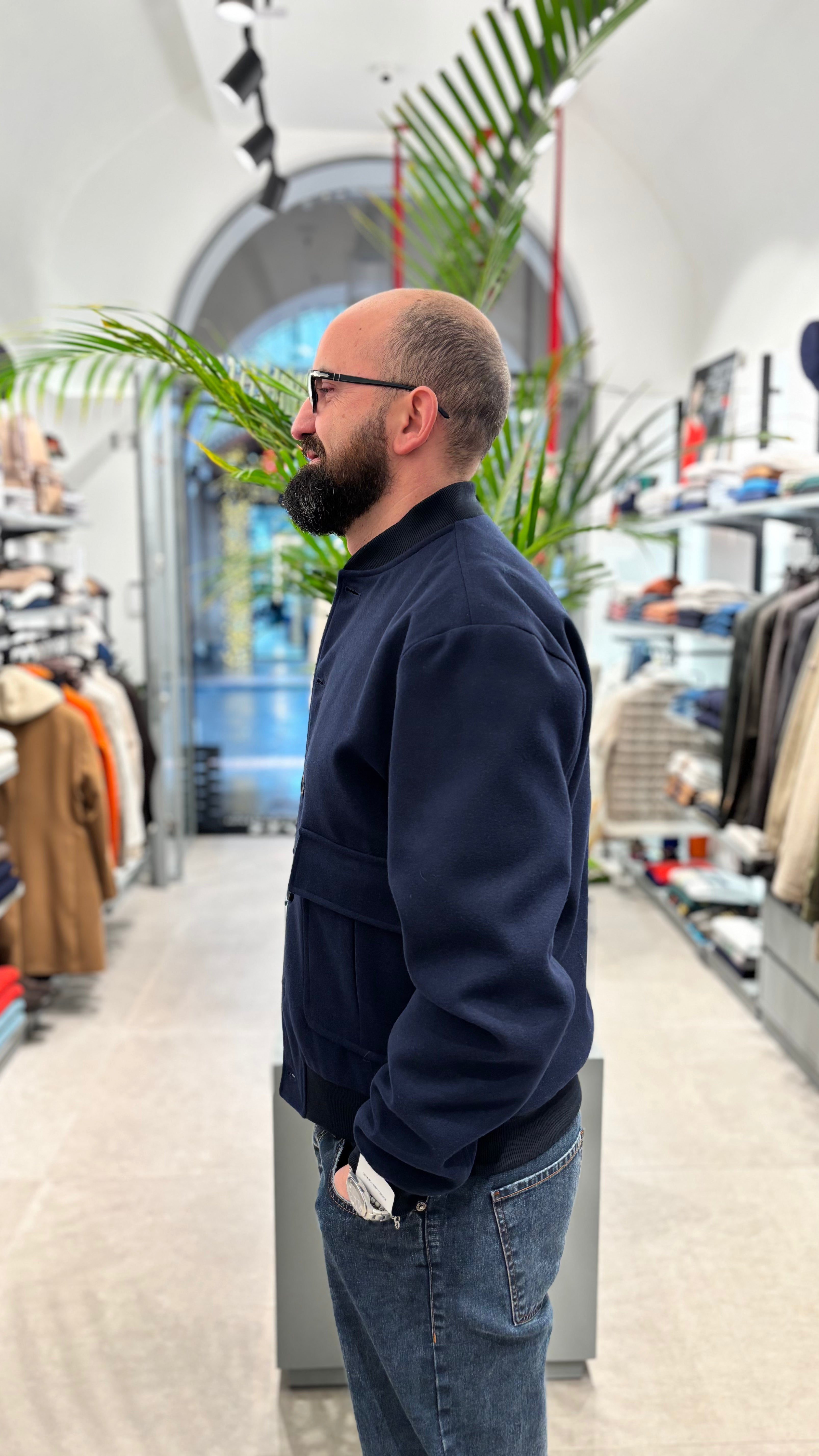 OFFICINA SARTORIALE BOMBER BLU