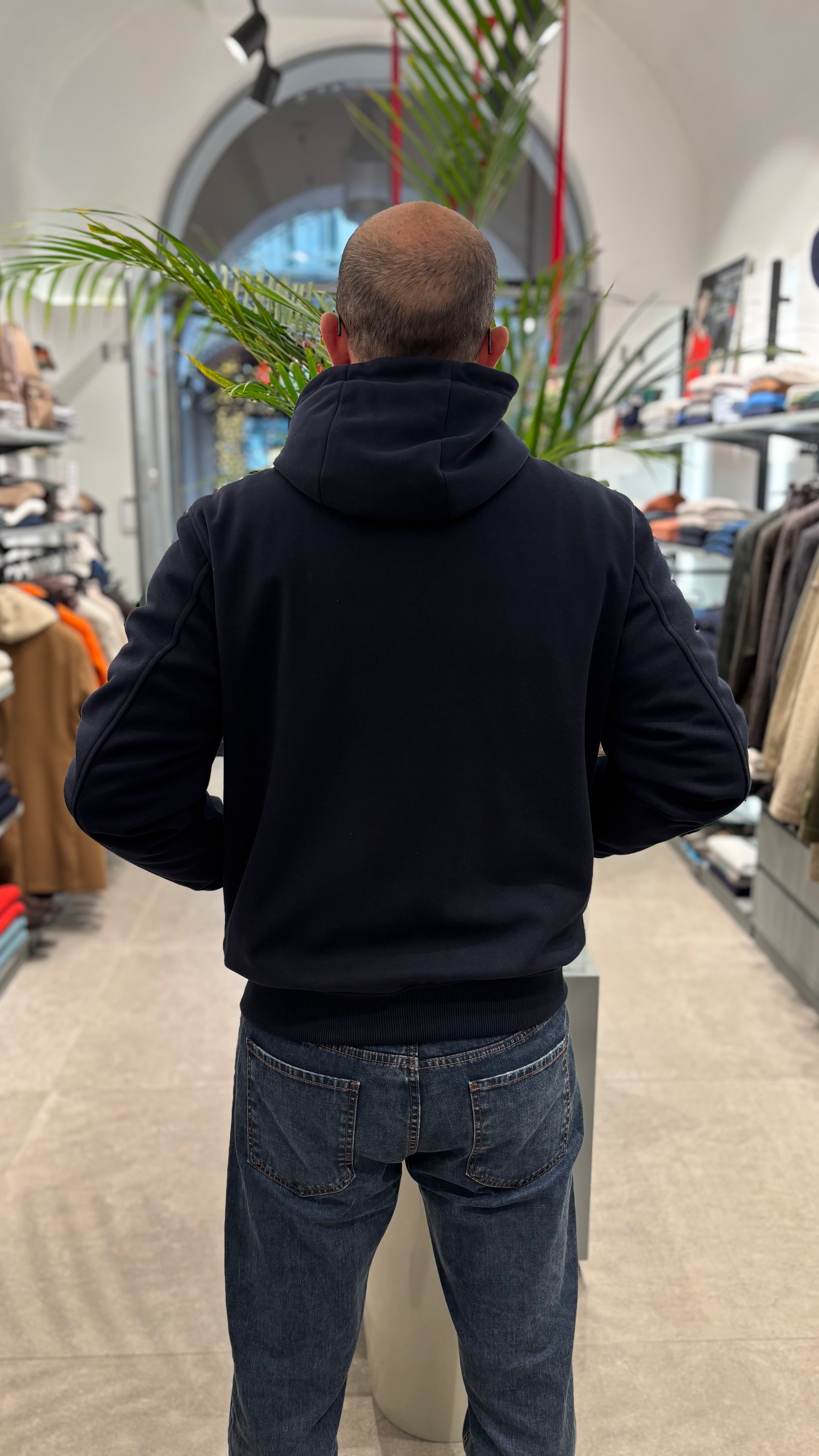 BERRY & BRIAN GIUBBOTTO CON CAPPUCCIO BLU