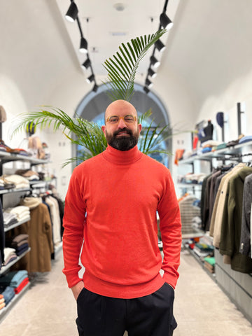 RETOIS DOLCEVITA IN COTONE E LANA ARANCIO