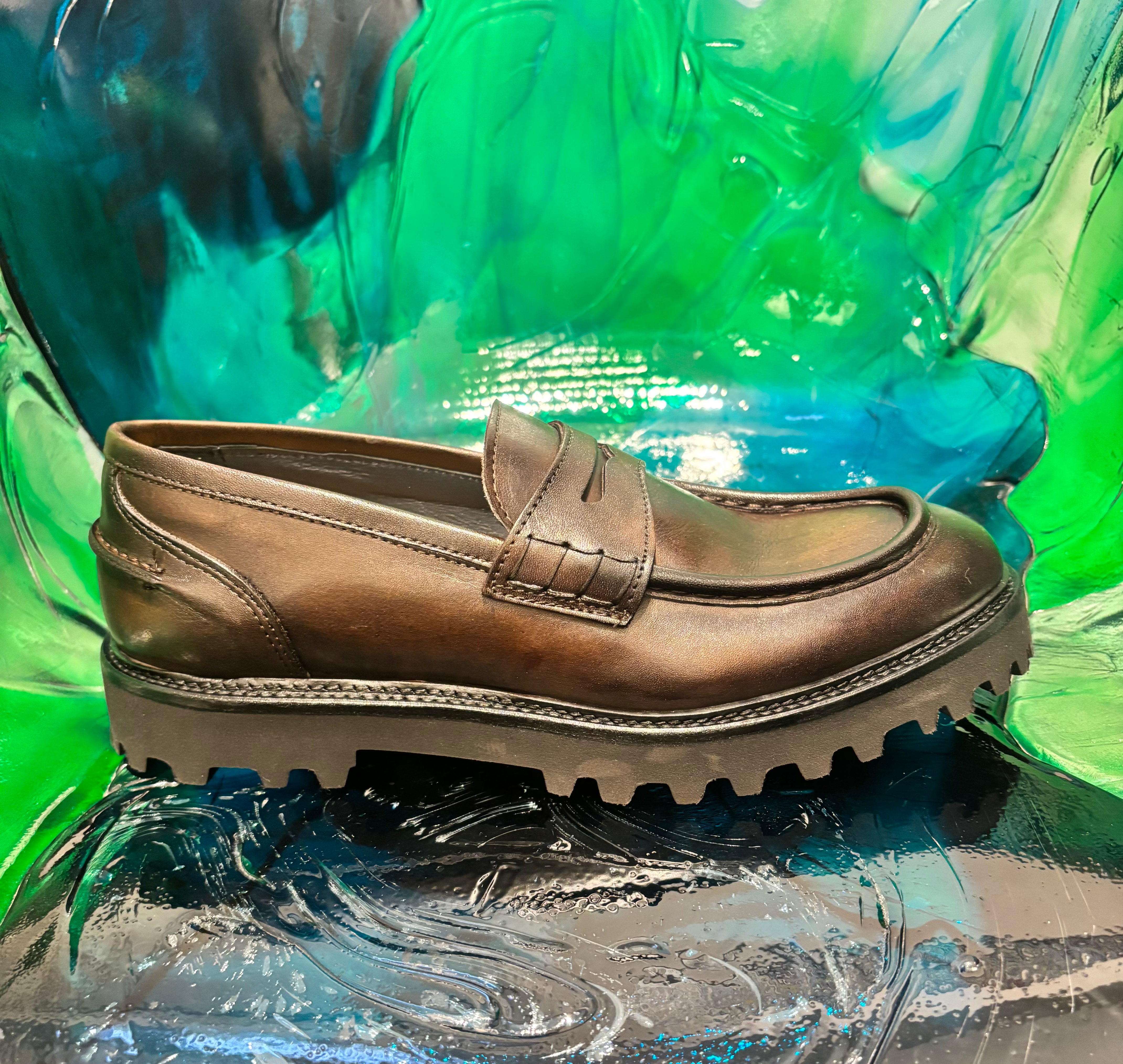 F.LLI RENNELLA MOCASSINI IN PELLE MORO