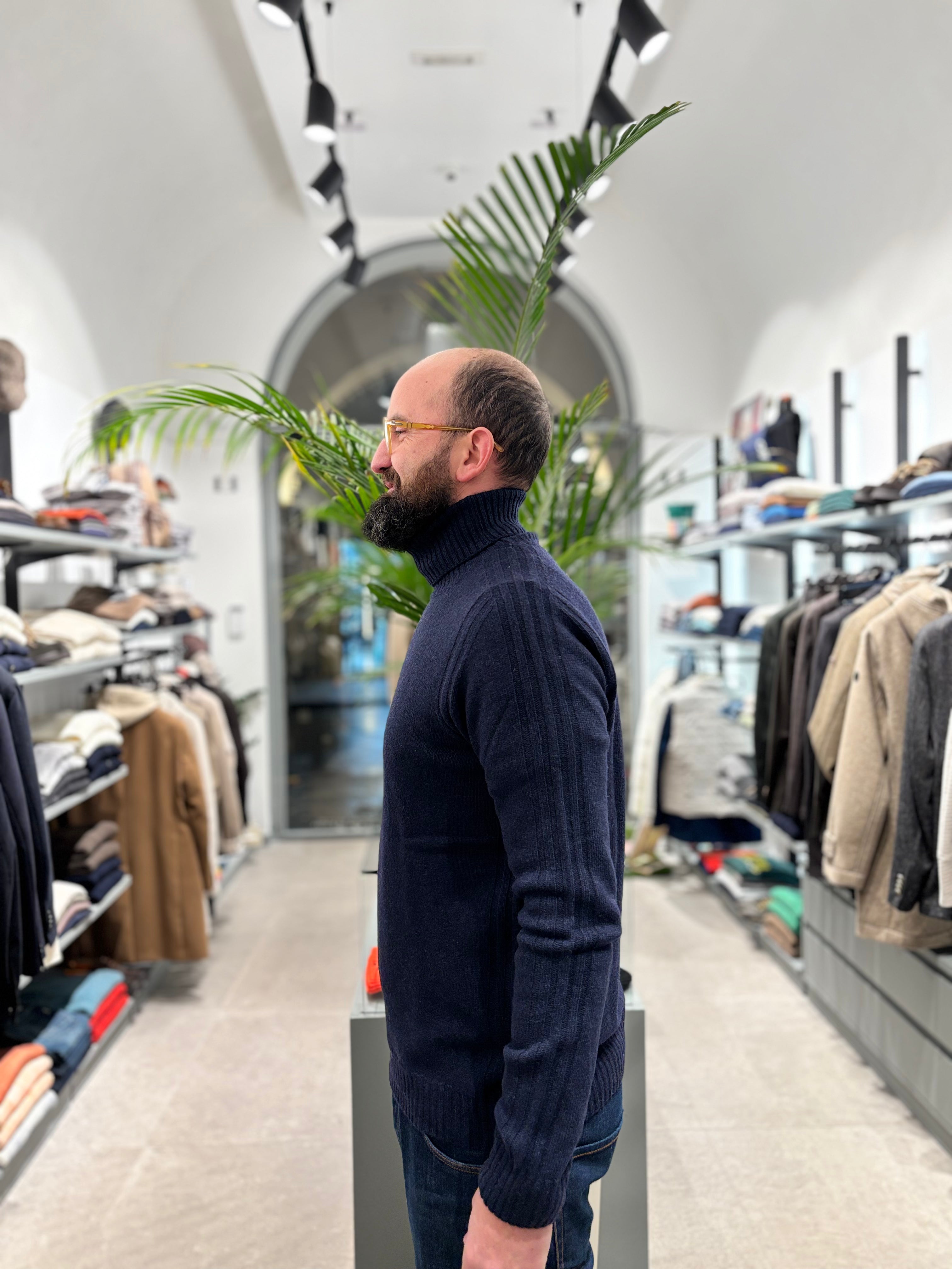 RETOIS DOLCEVITA IN LANA BLU