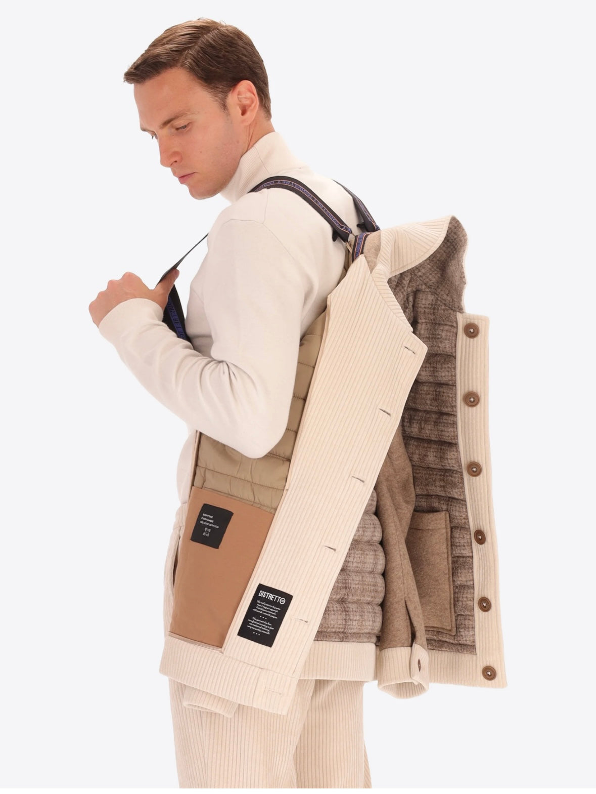 DISTRETTO12 GIUBBOTTO AVIATORE URBAN GENT BEIGE