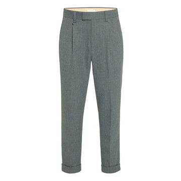 PAOLO PECORA PANTALONE SARTORIALE GRIGIO MÉLANGE