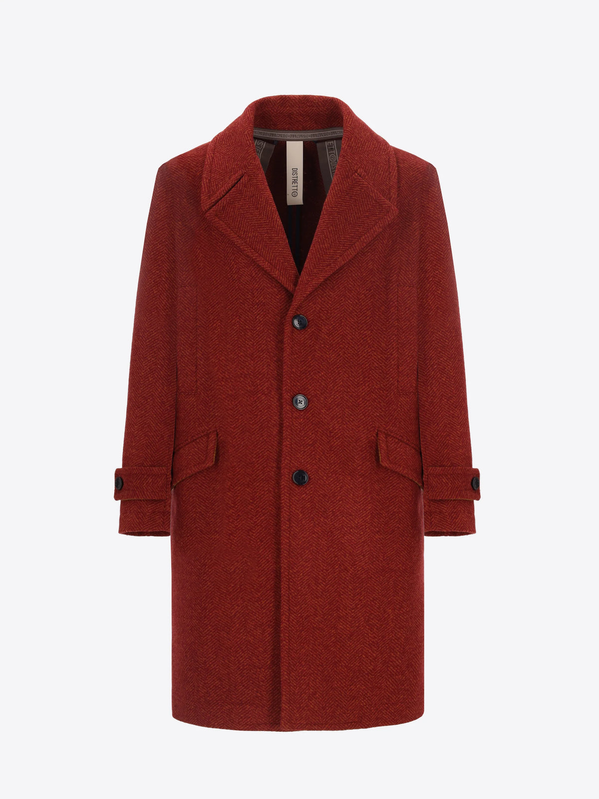 DISTRETTO 12 CAPPOTTO COAT RELAX RUBENS RUGGINE