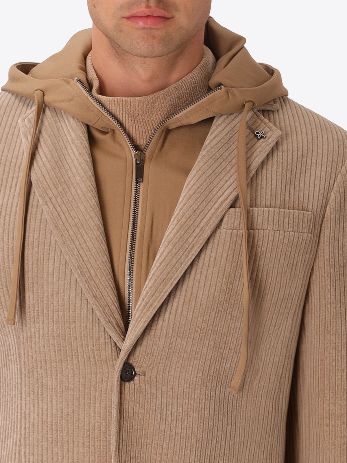 DISTRETTO 12 GIACCA H.CHEST JACKET TORINO PANNA