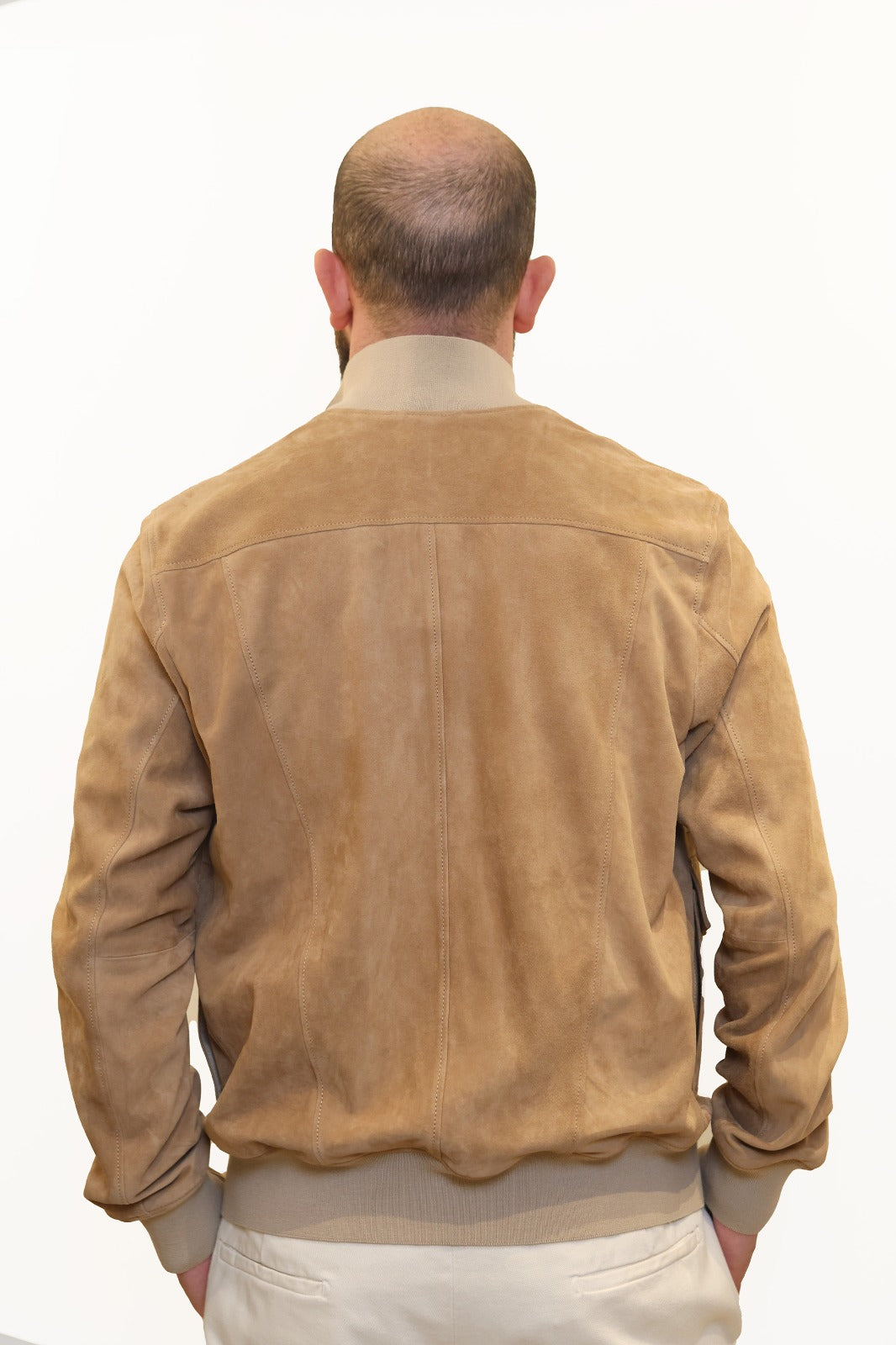 GIUBBO GIUBBINO IN CAMOSCIO BEIGE