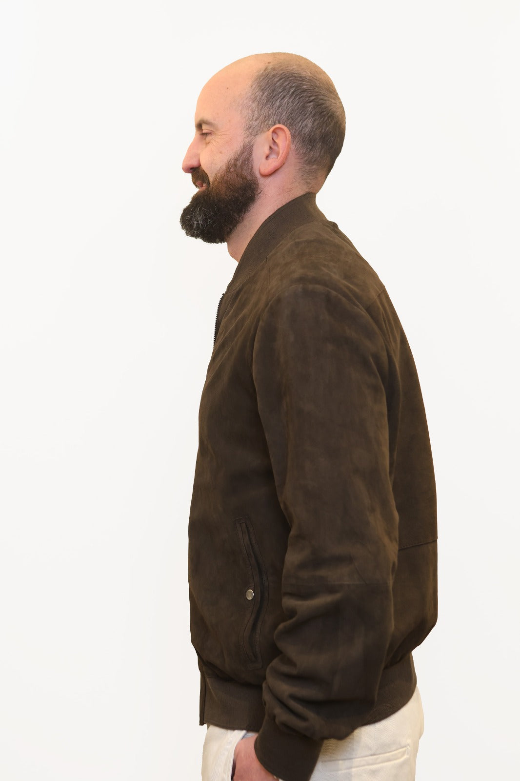 D’AMICO BOLOGNA GIUBBINO ART.HARVEY IN SUEDE GOAT TESTA DI MORO