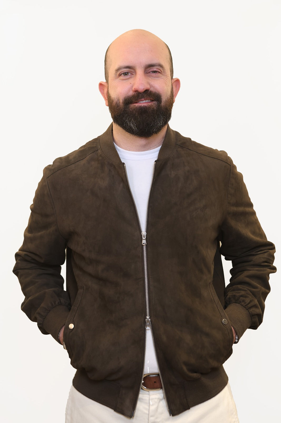D’AMICO BOLOGNA GIUBBINO ART.HARVEY IN SUEDE GOAT TESTA DI MORO