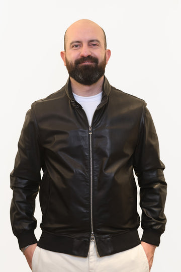 D’AMICO BOLOGNA GIUBBINO ART.MORENO IN NAPPA LAMB NERO