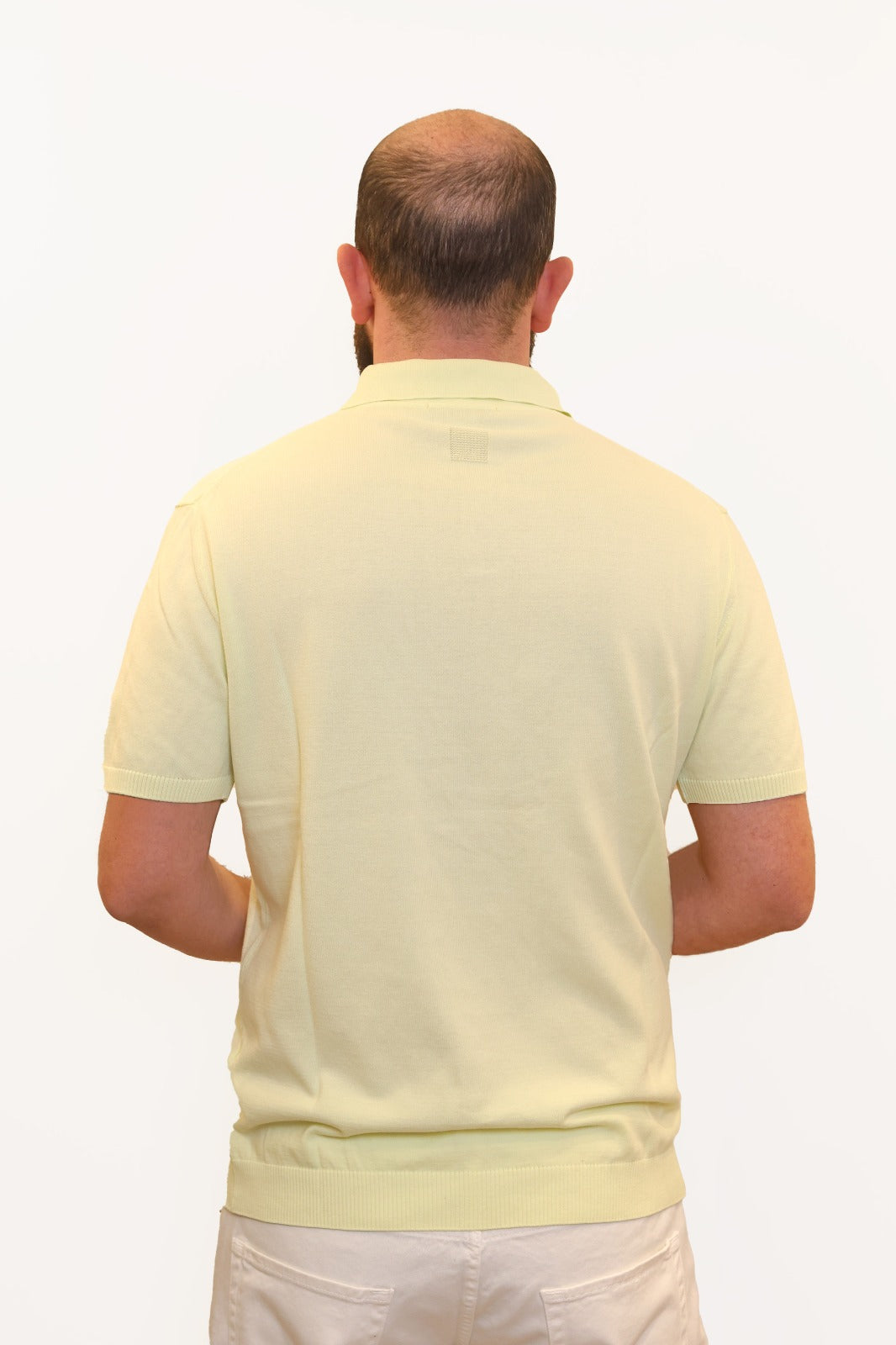 WOOL & CO POLO IN FILO DI COTONE LIME