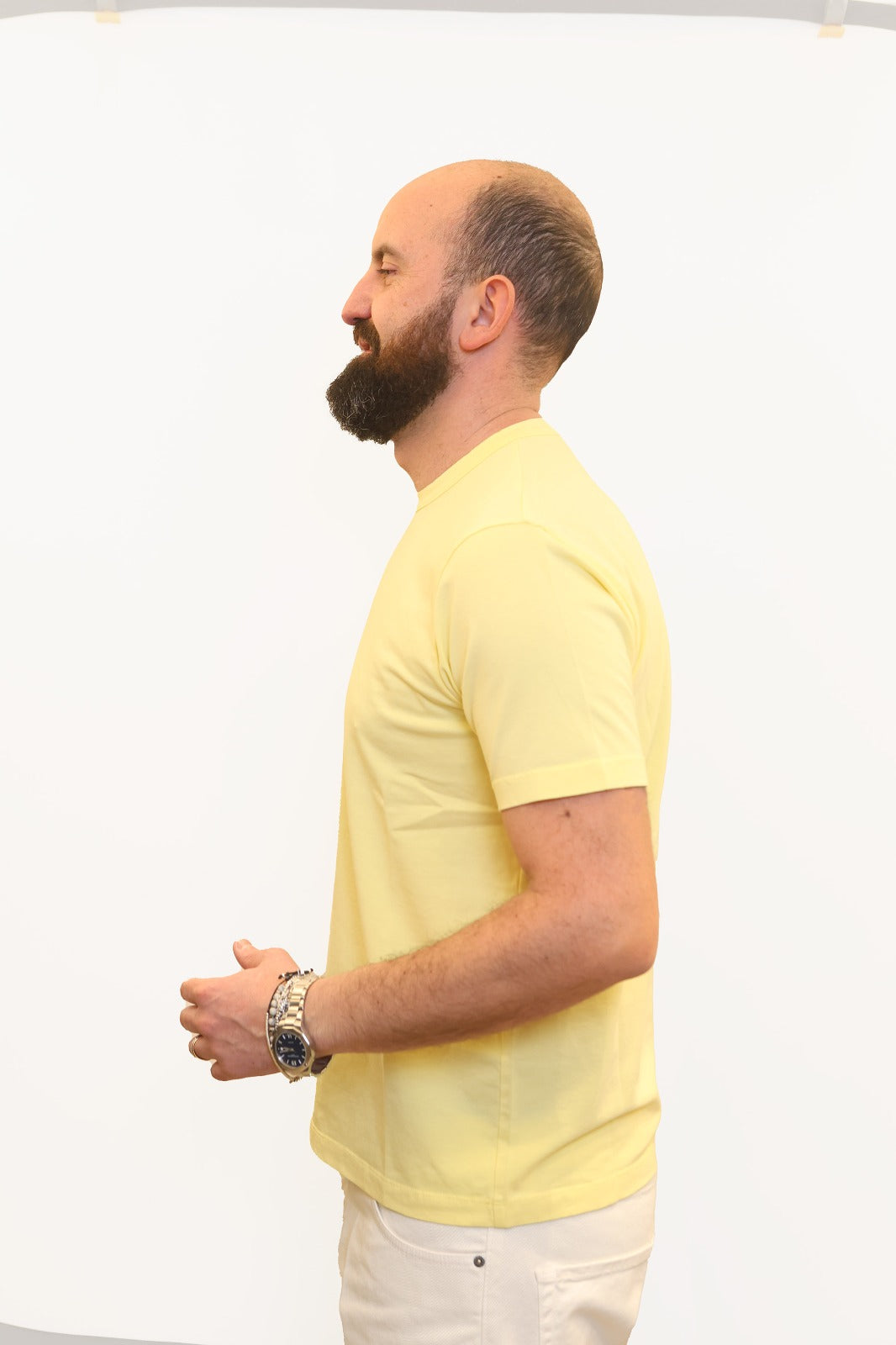 WOOL & CO T-SHIRT SOFT TOUCH IN COTONE LIME