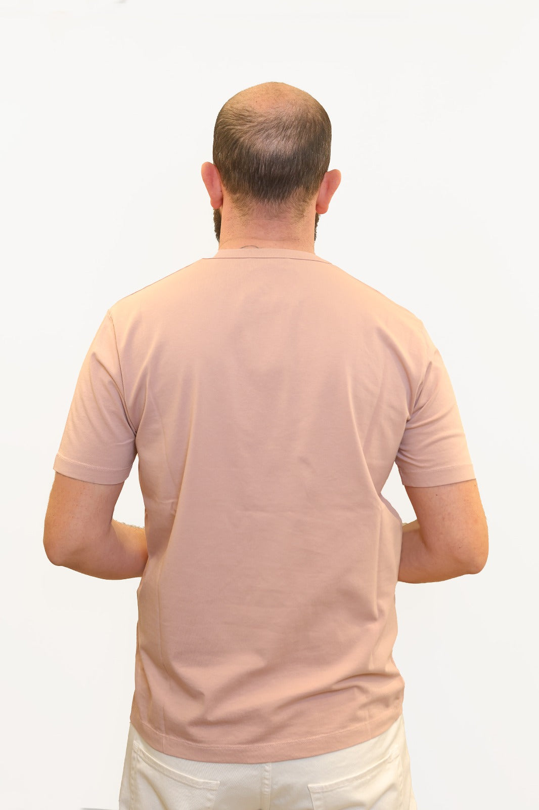 WOOL & CO T-SHIRT SOFT TOUCH IN COTONE ROSA