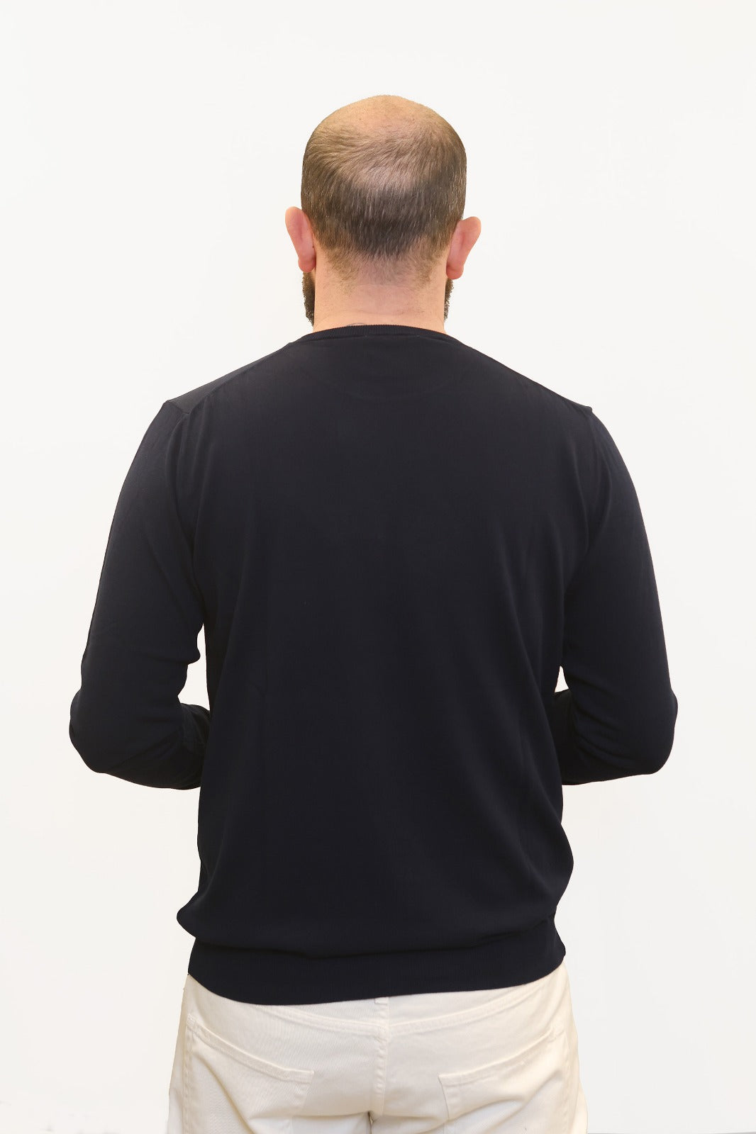 RETOIS MAGLIA IN FILO DI COTONE BLU NAVY